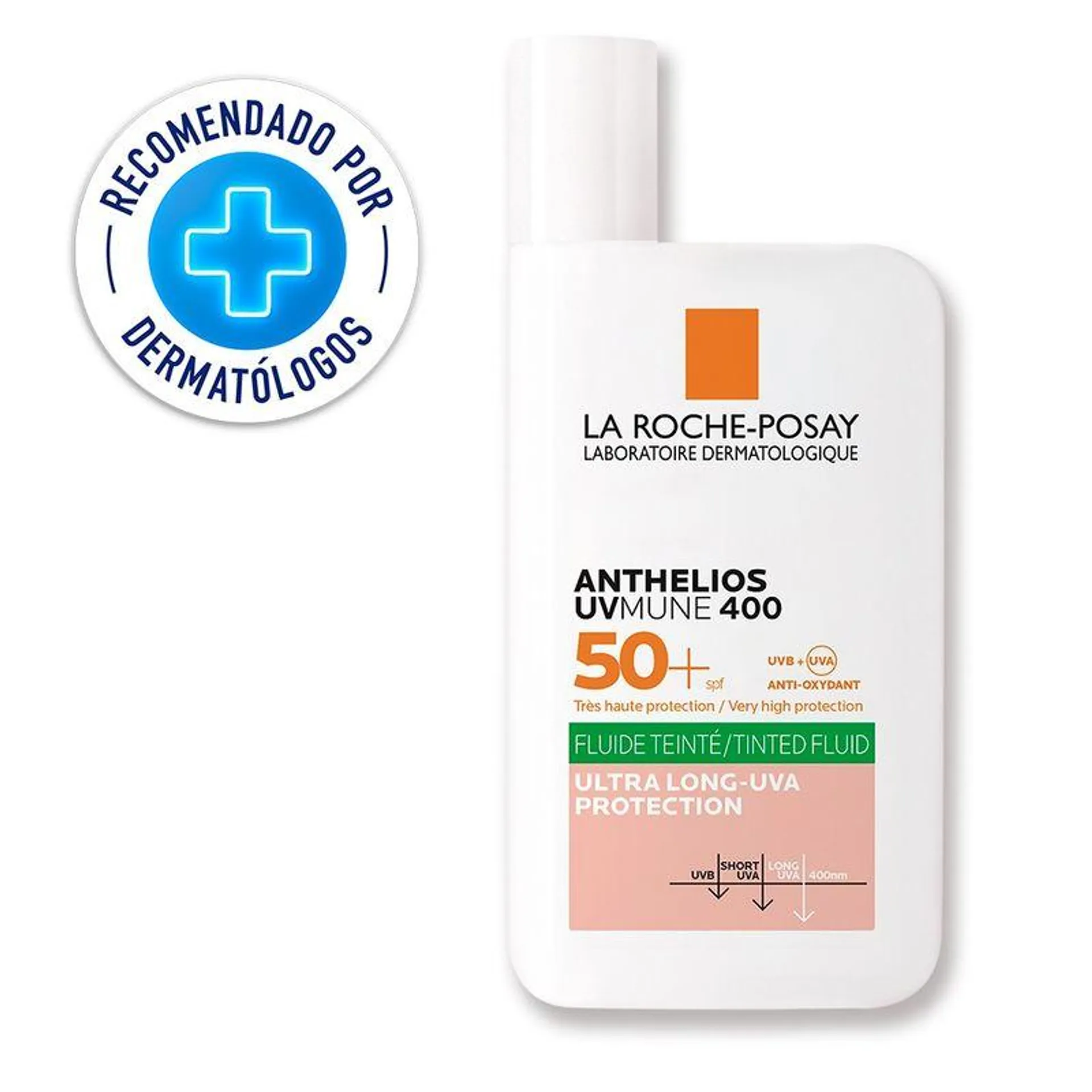 Protector Solar Facial La Roche Posay Anthelios Uvmune 400 Oil Control Fluido Con Color Spf50+ X 50ml