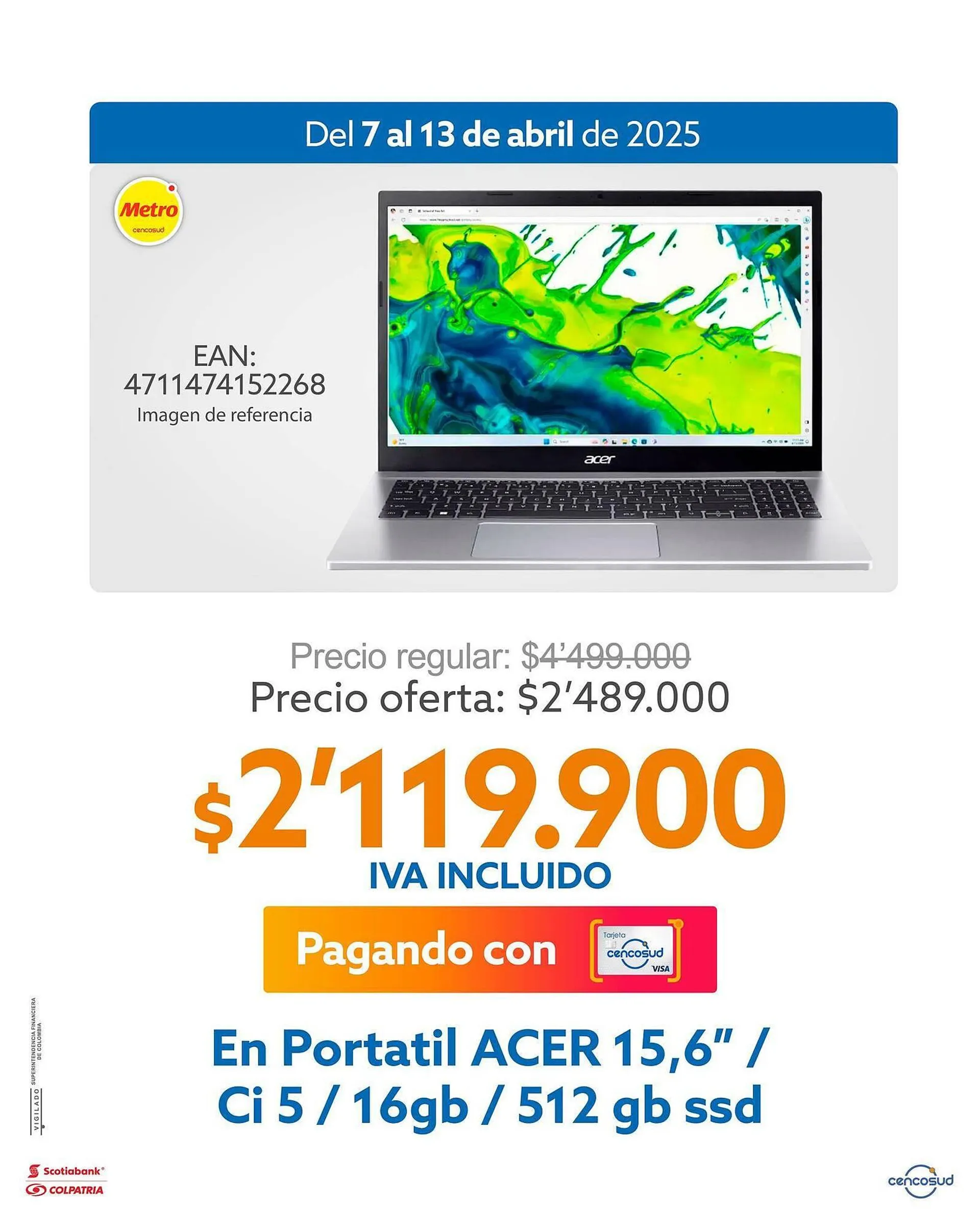 Catalogo de Catálogo Metro 8 de abril al 13 de abril 2025 - Pag 5