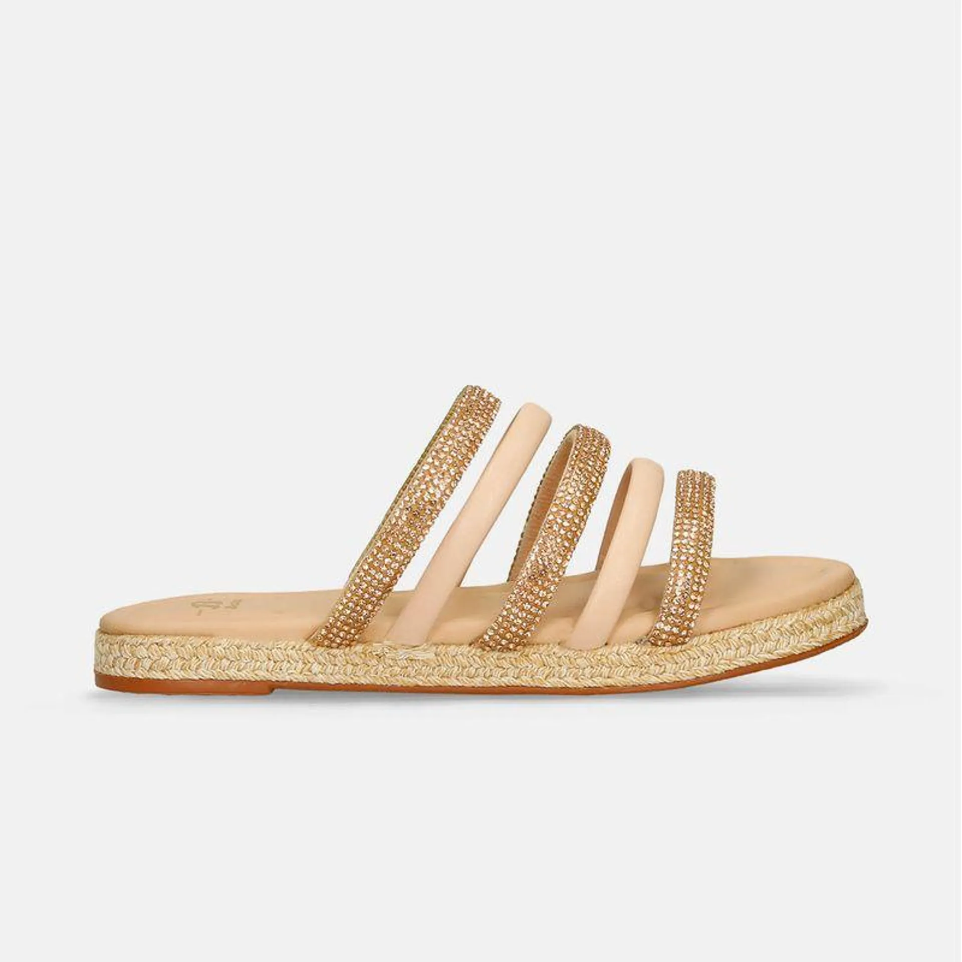 Sandalias Beige Bata Jaidy Mujer