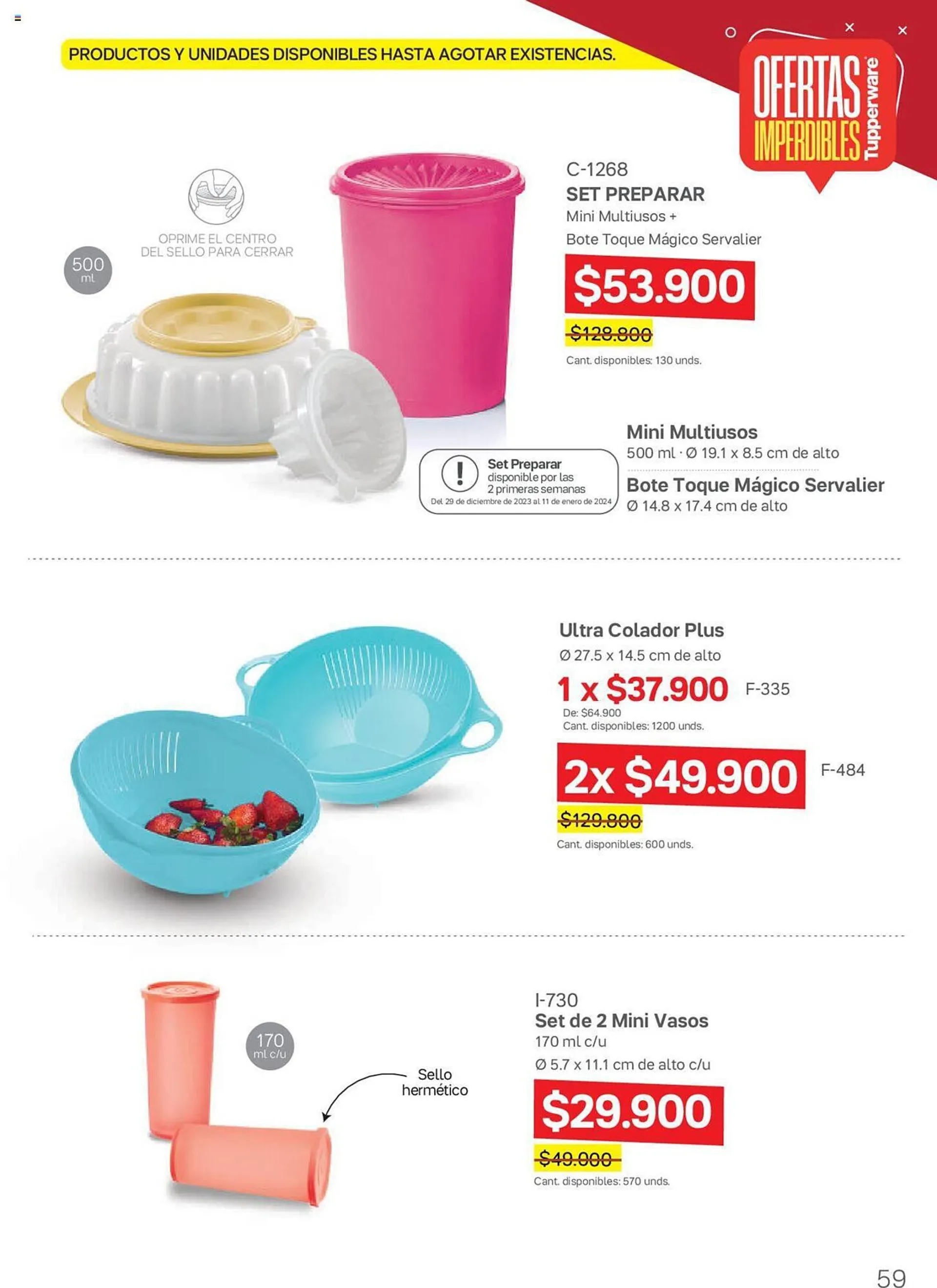 Catalogo de Catálogo Tupperware 29 de diciembre al 25 de enero 2024 - Pag 59