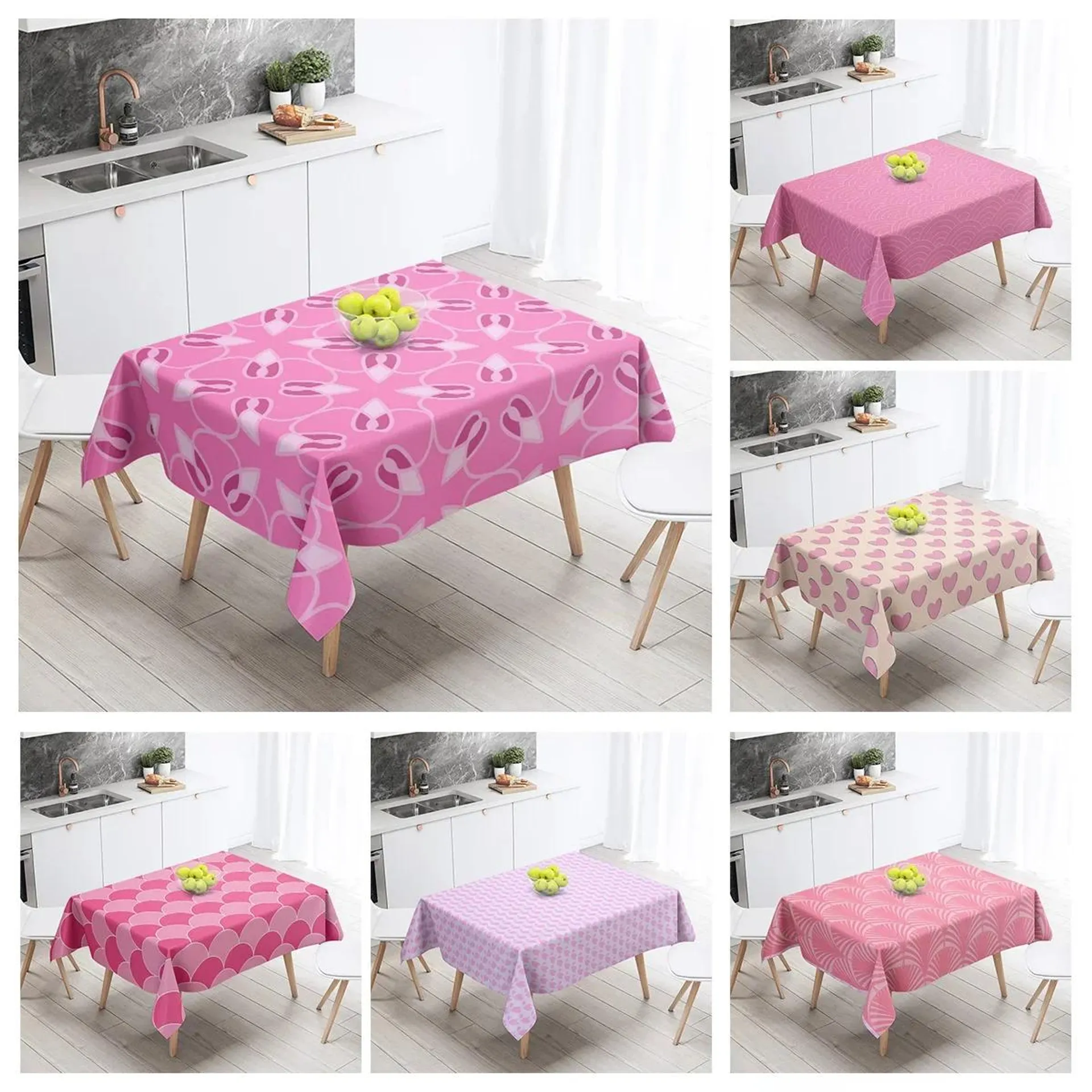 Home tablecloths dining decoration and rectangular table accessories waterproof cloth Anti-stain simple Modern abstract nordic