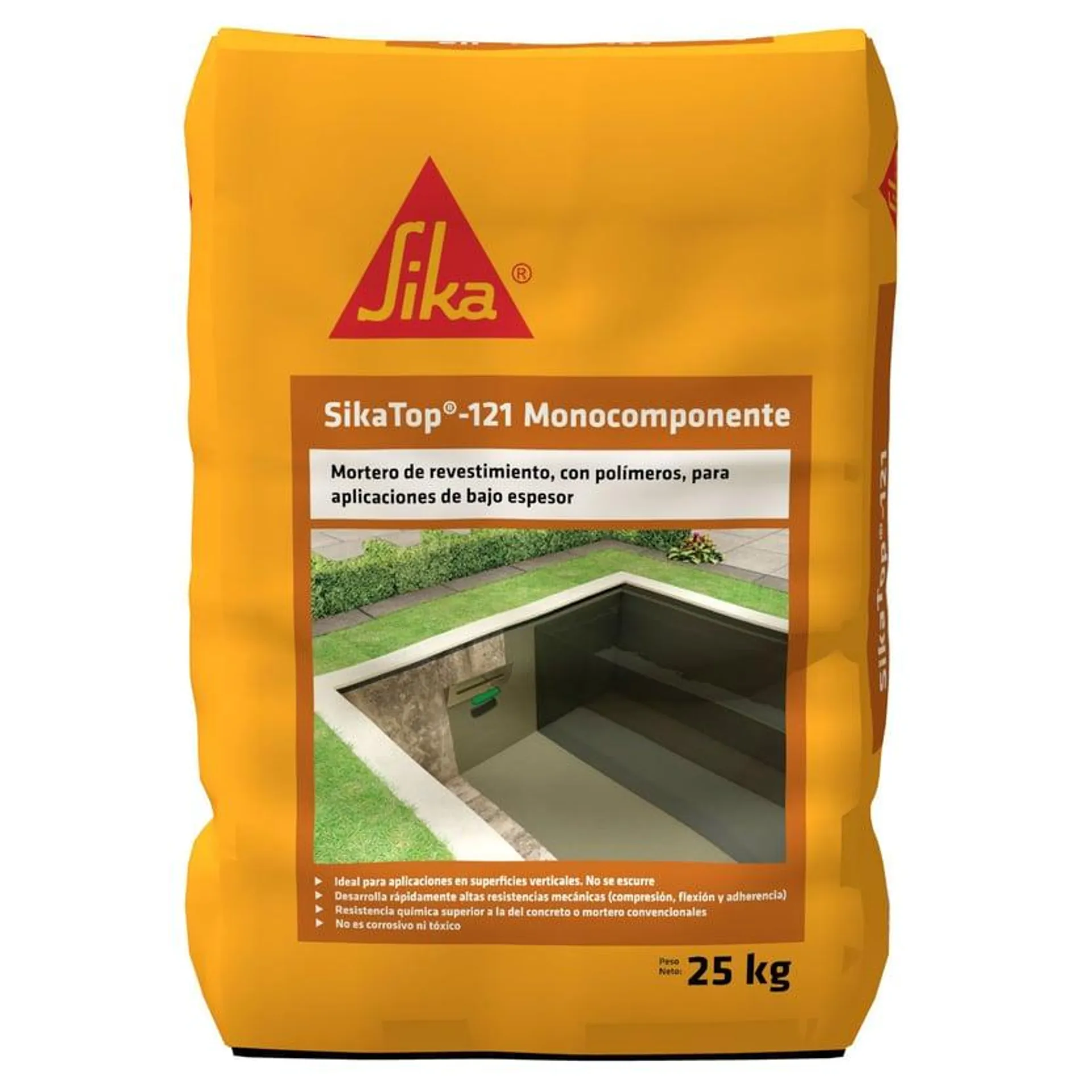 Sikatop-121 Monocomponente Mortero De Reparacion Estructural 25kg