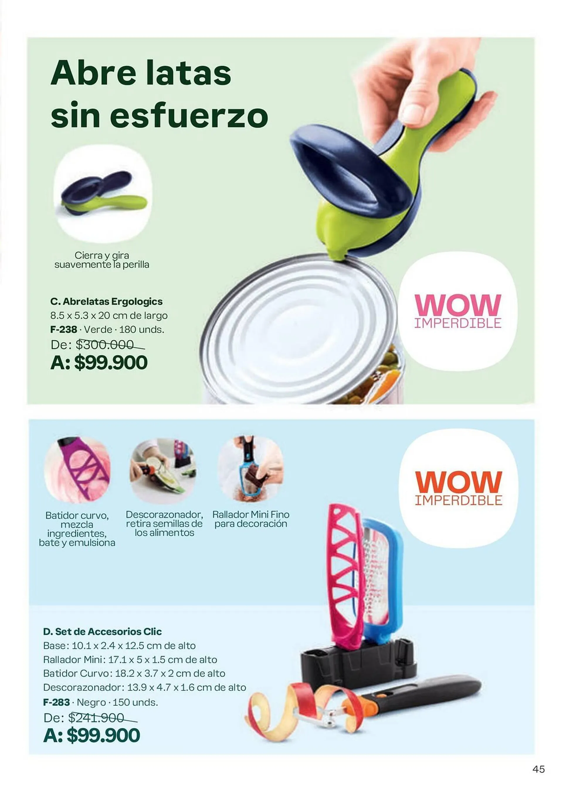 Catalogo de Catálogo Tupperware 6 de septiembre al 3 de octubre 2024 - Pag 45