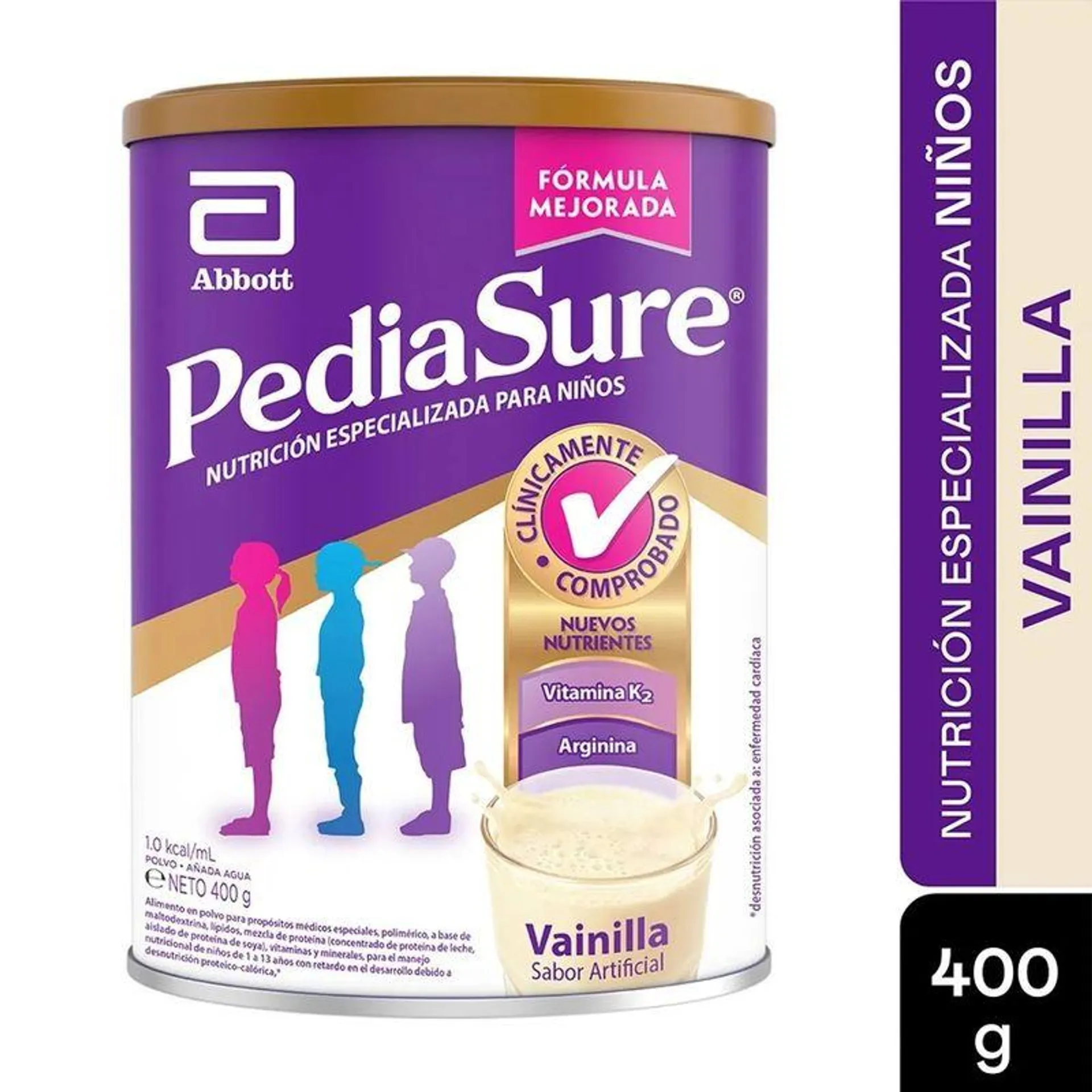 Pediasure Polvo Vainilla Tarro X 400 Gr