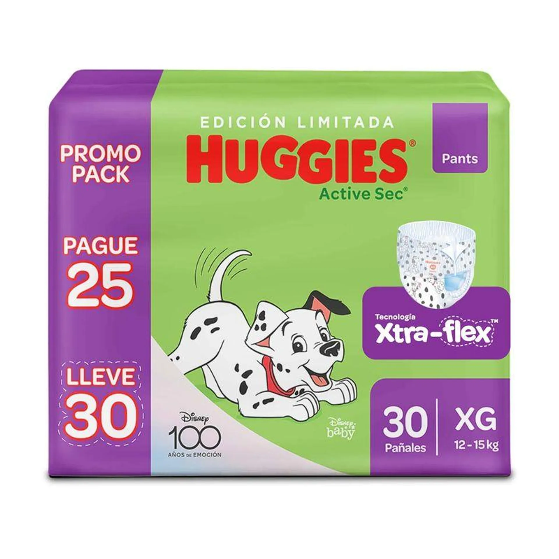 Panal Huggies Active Sec Pants Talla Xg Pague 25 Lleve 30 Und