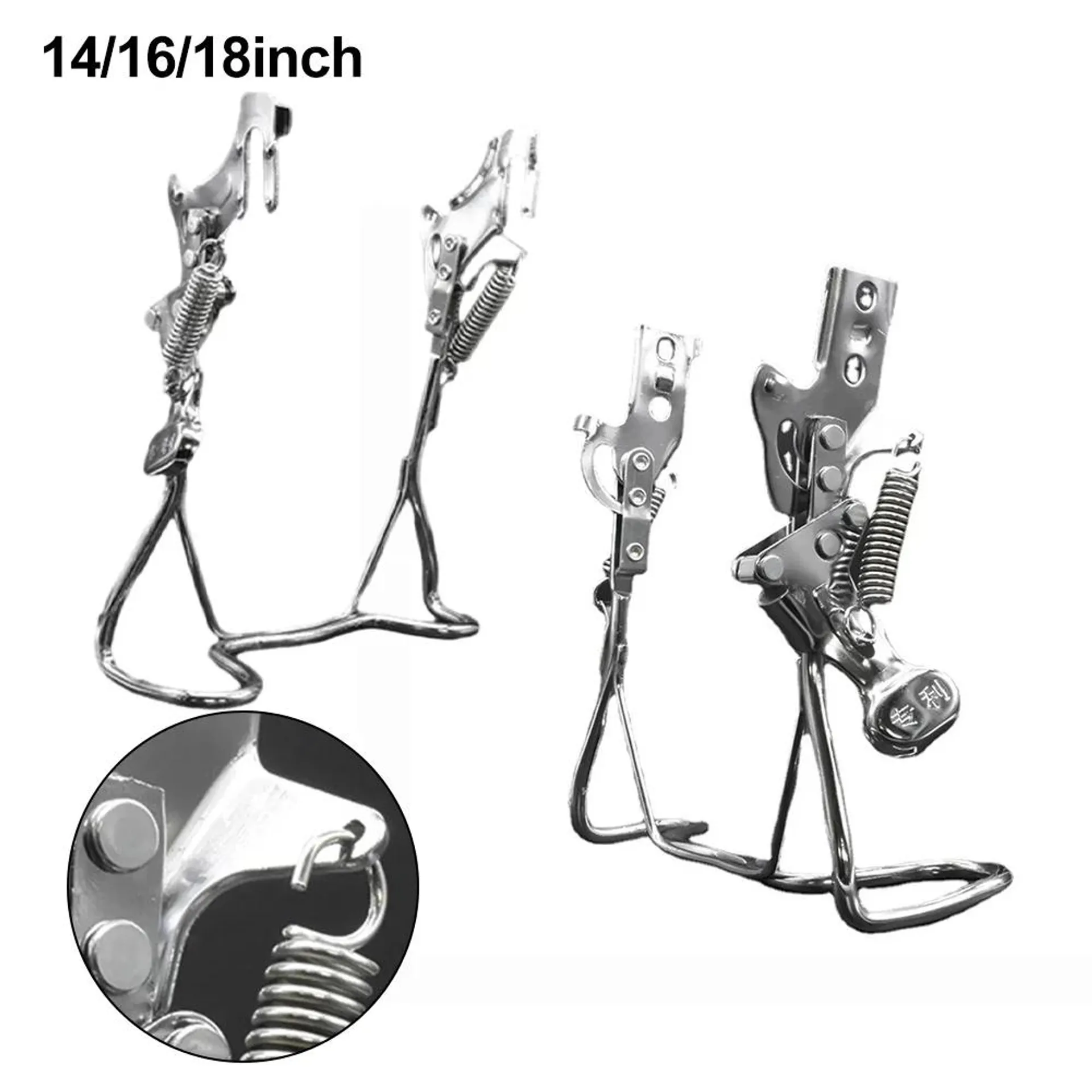 1pc Ebike Rear Kickstand 14 16 18in Bike Bicycle Drop Stand Double Leg Parking Rack Mountain Bikes Road Bicycle Accessories