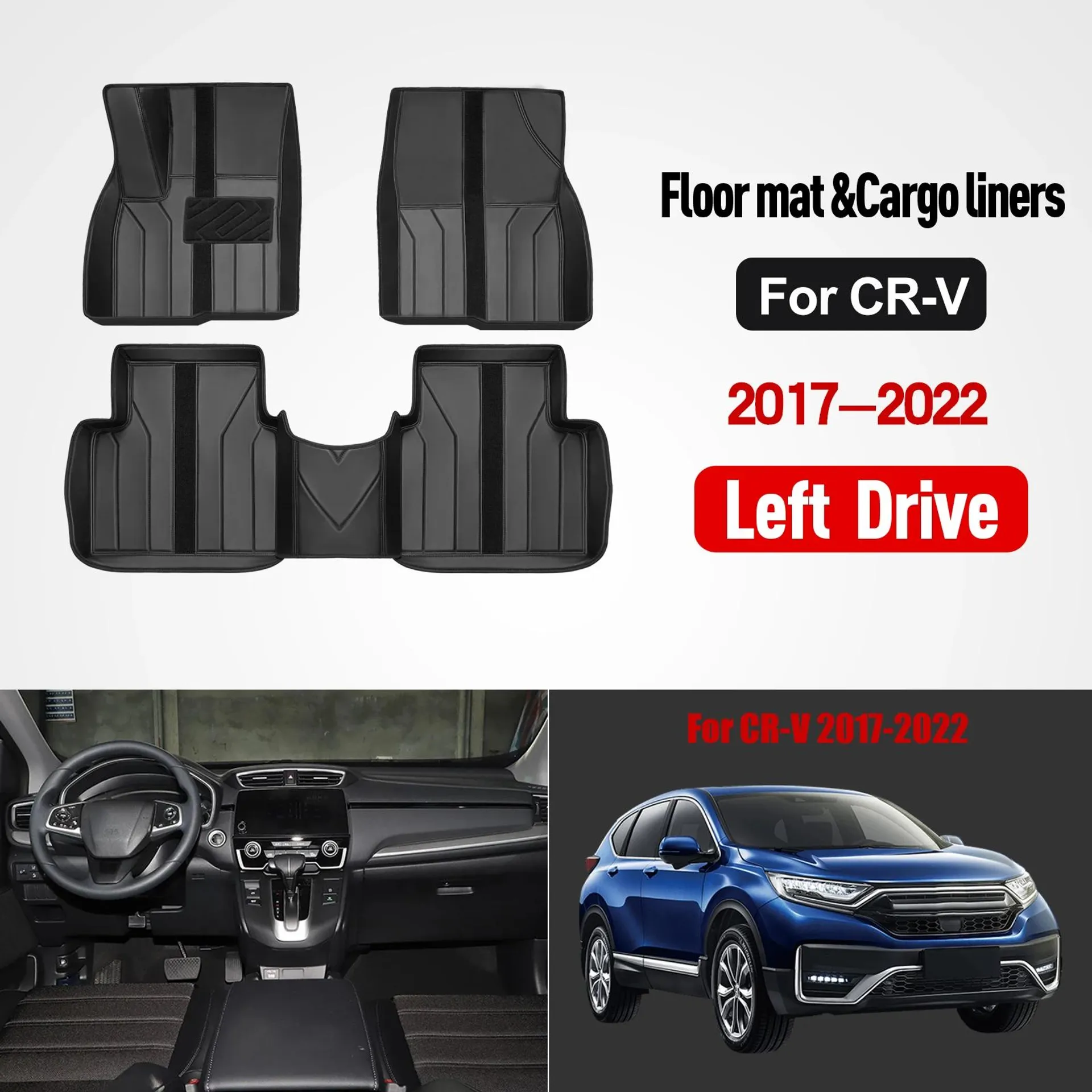 Custom car floor mat For Honda CR-V CRV Non-slip and Durable Four Seasons Car Carpet Easy to Clean and Wear-Resistant