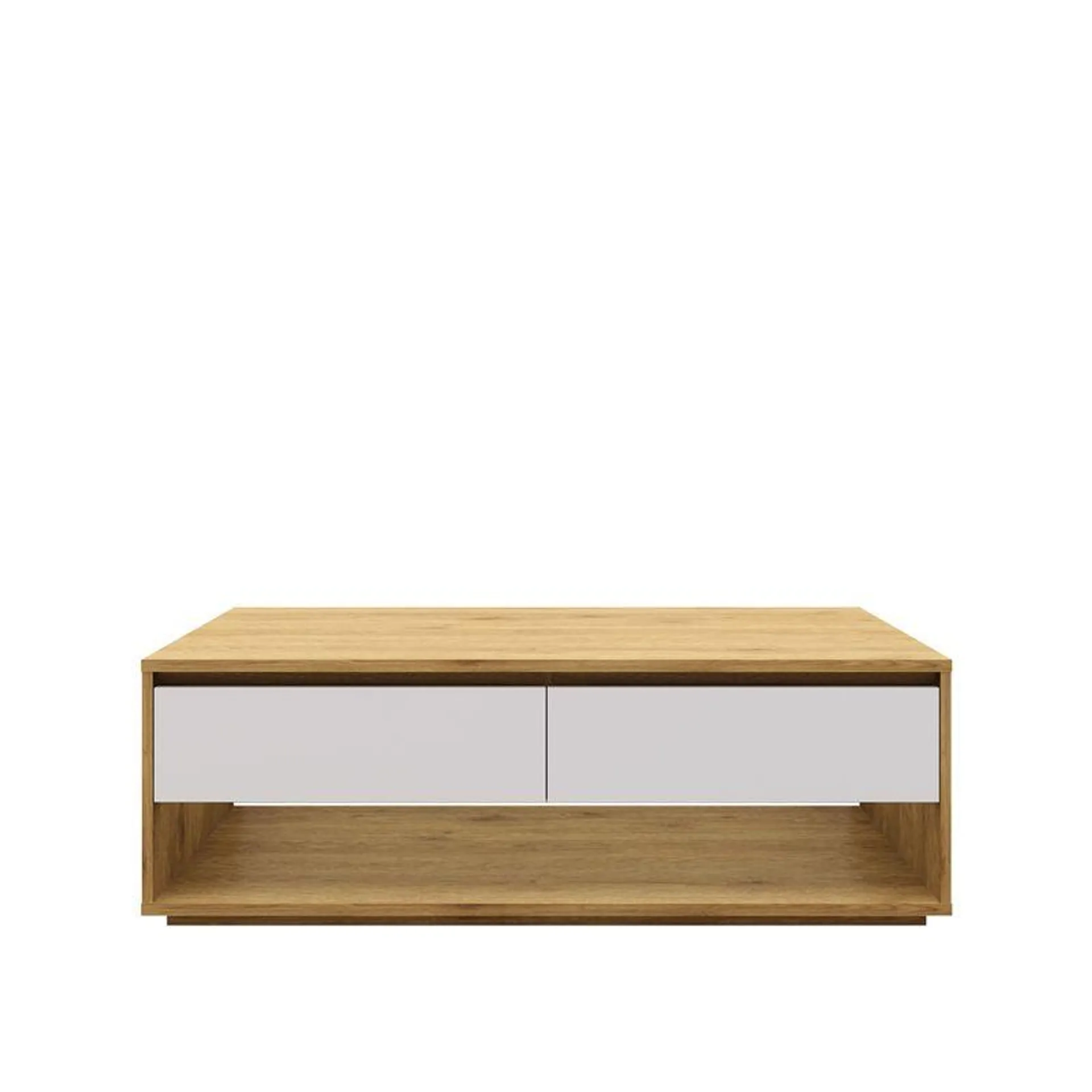 Carro Tv Leiden Mdf Natural/Blanco Hasta 65"