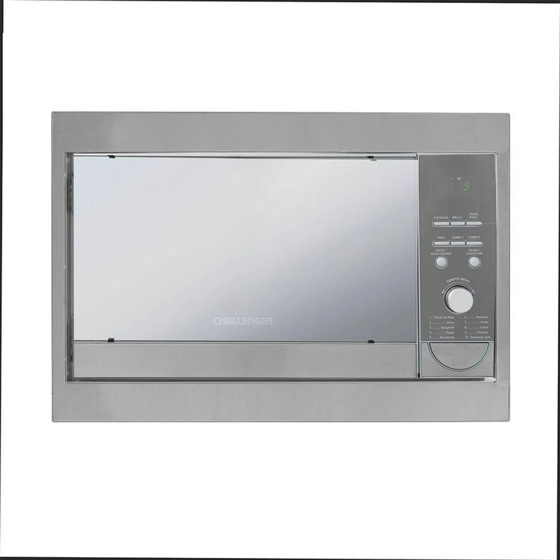 Horno Microondas De Empotrar Inox - Ref. Hm 8021 Gris