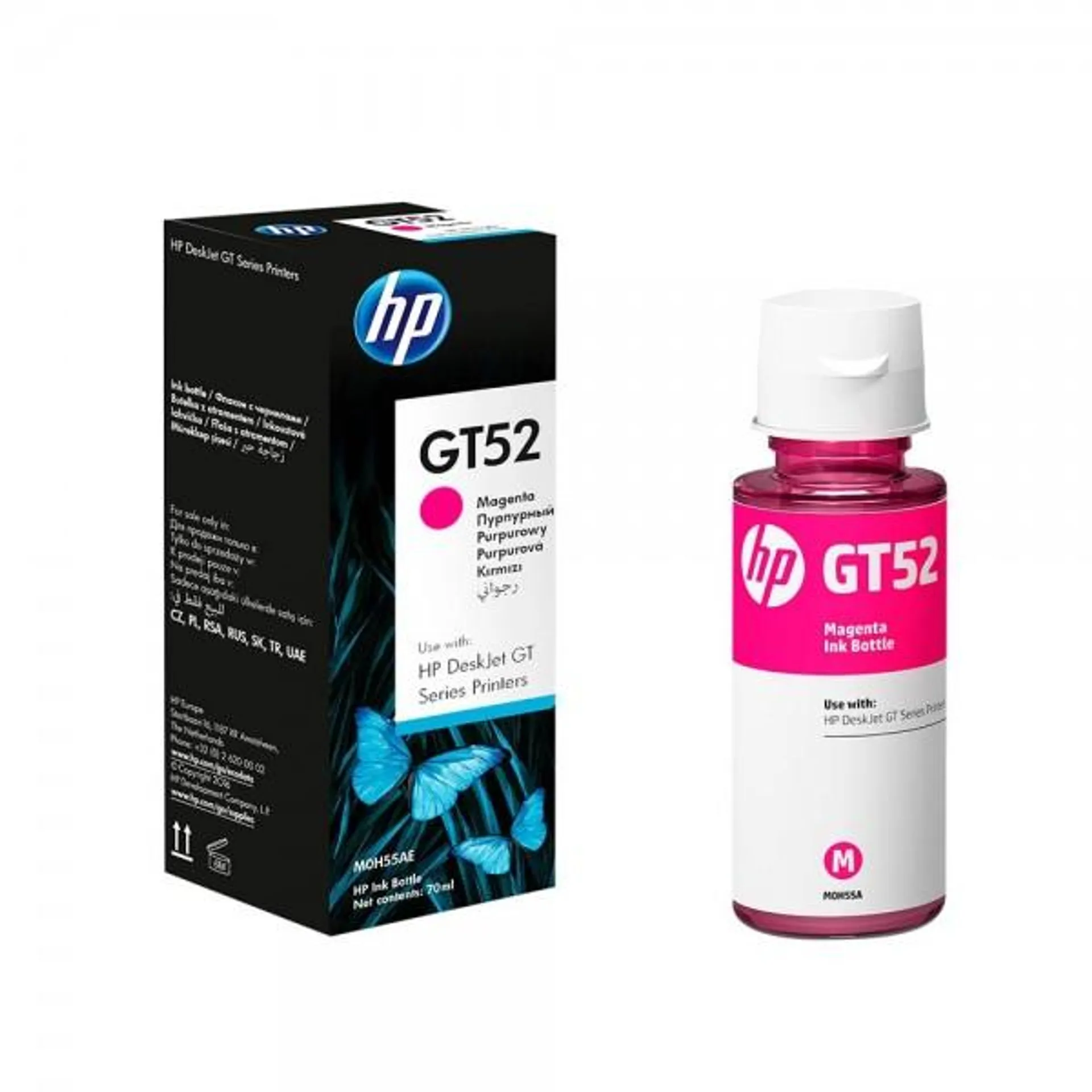 Botella de Tinta Magenta HP GT52 Original (M0H55AL)