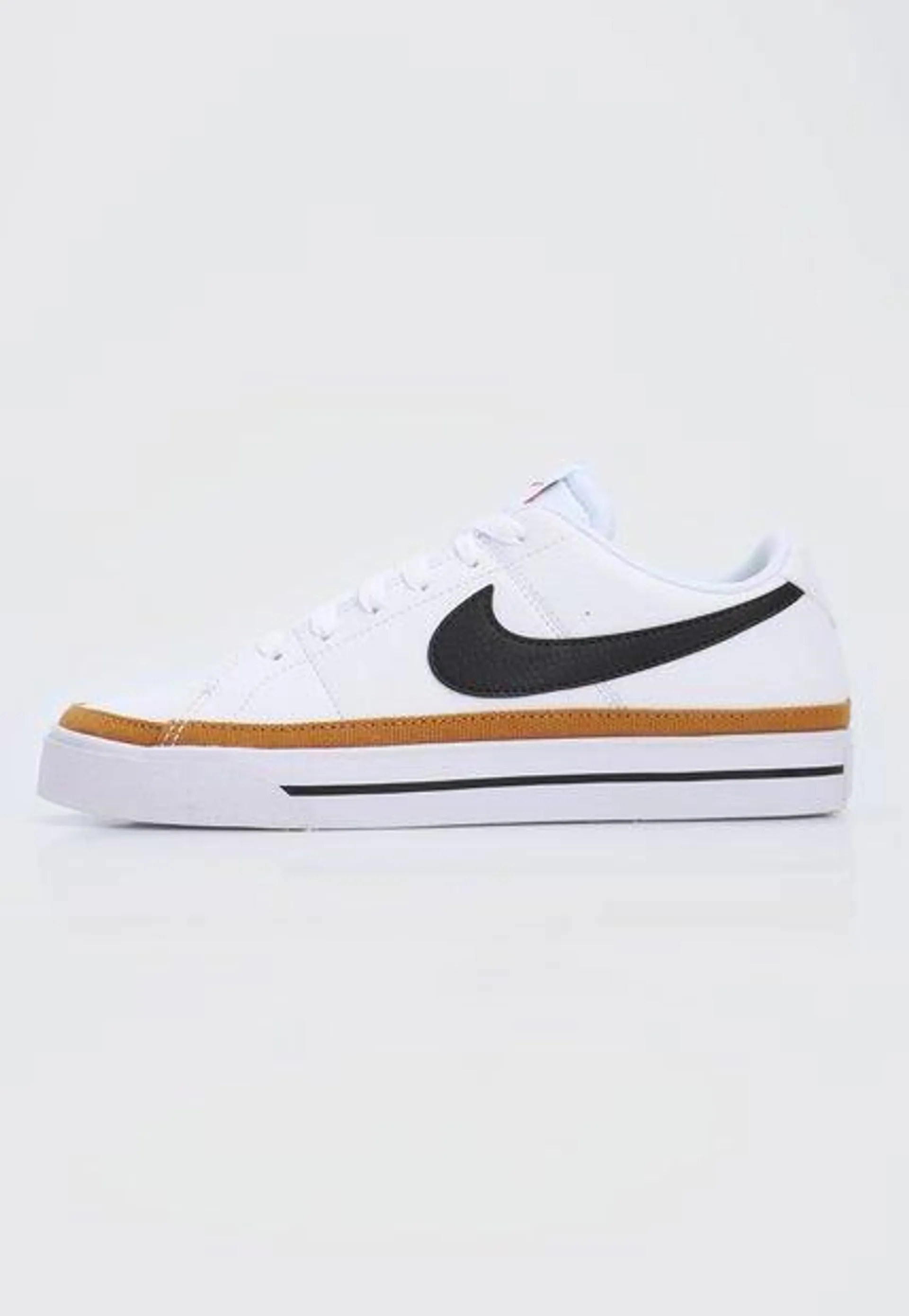 Tenis Lifestyle Blanco-Cafe-Negro Nike Court Legacy