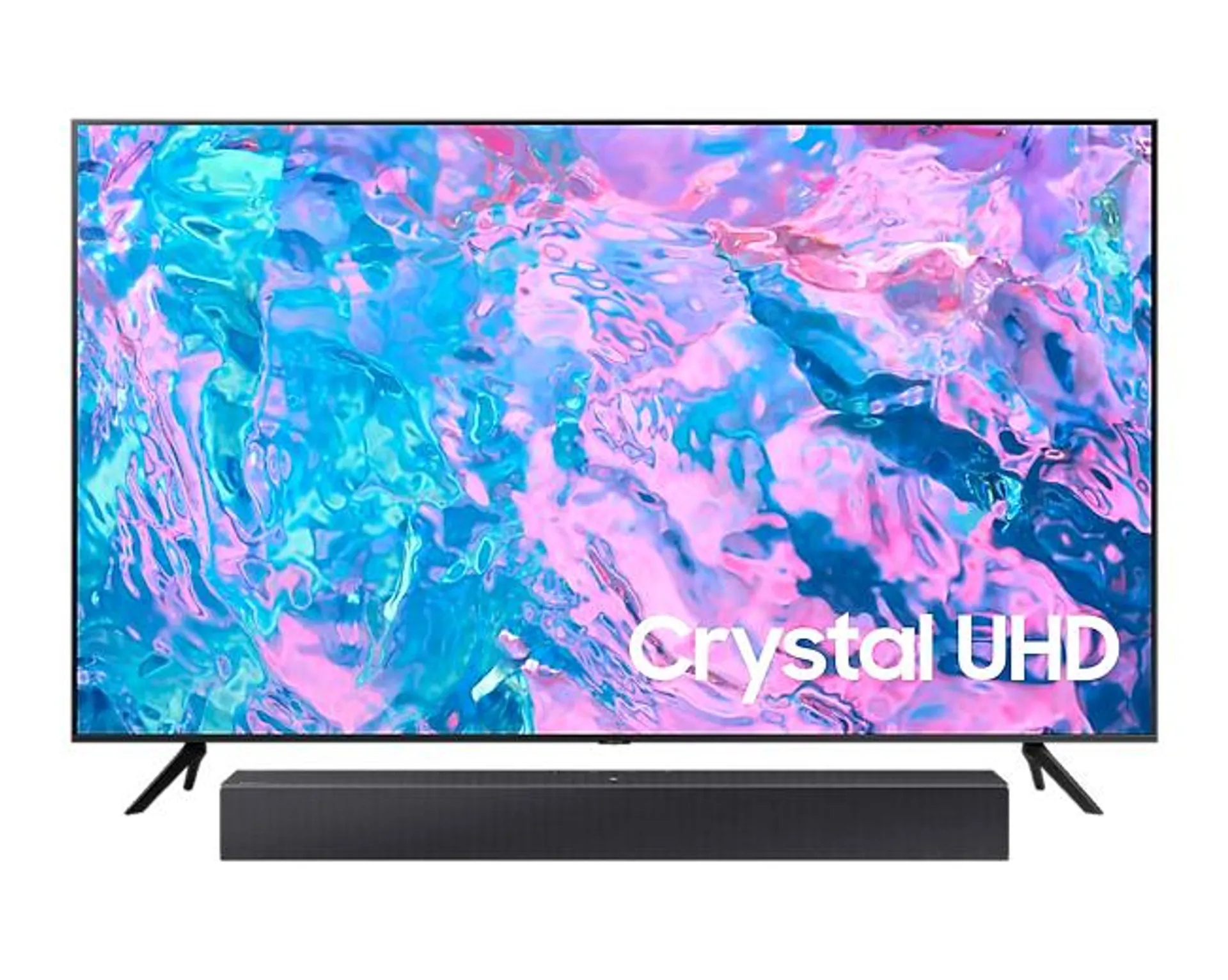 Combo TV Crystal UHD UN50CU7000 + Barra HW-C400