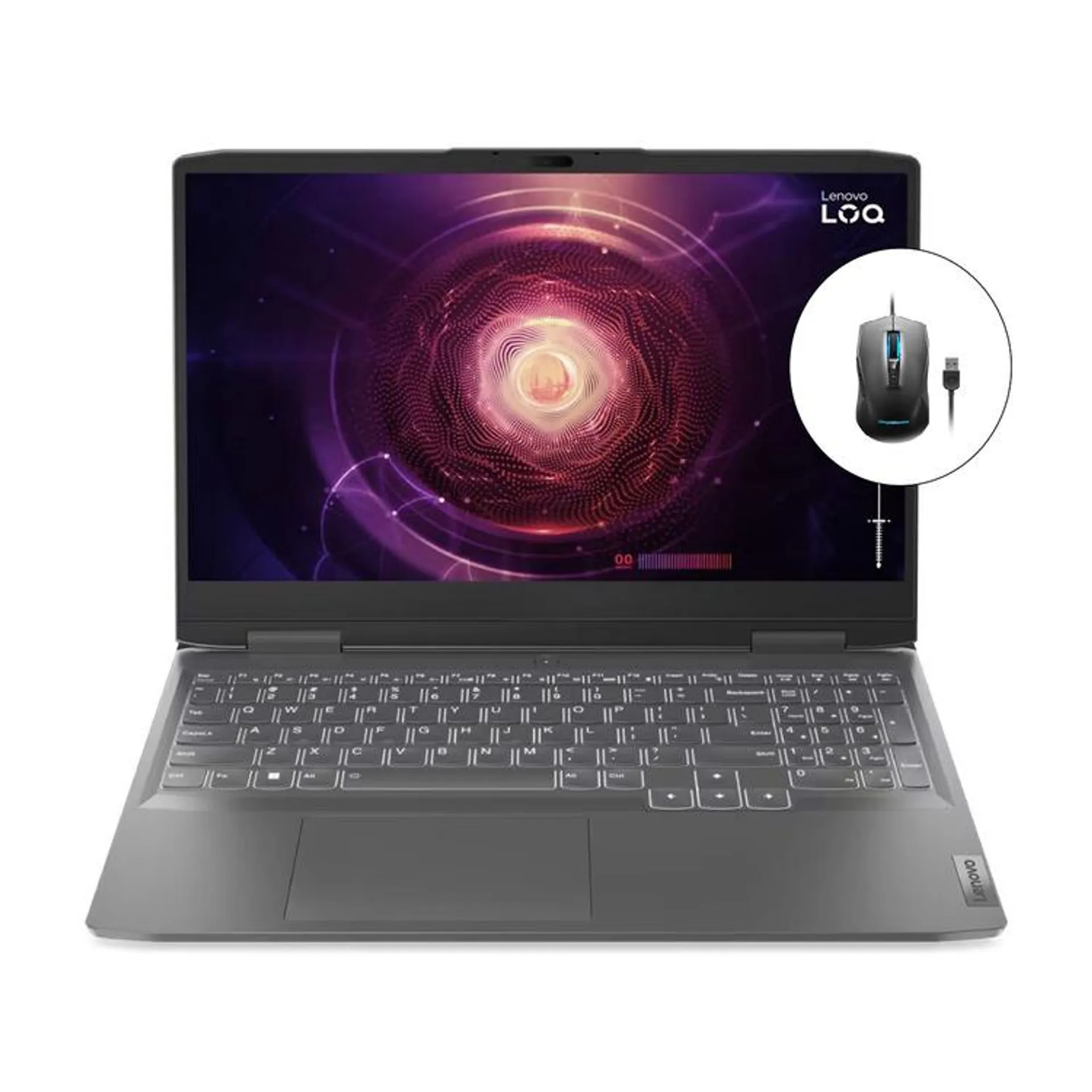 Computador Portátil Gamer LOQ - LENOVO 15,6" Pulgadas Intel Core i5 - RAM 8GB - Disco SSD 512GB - Gris