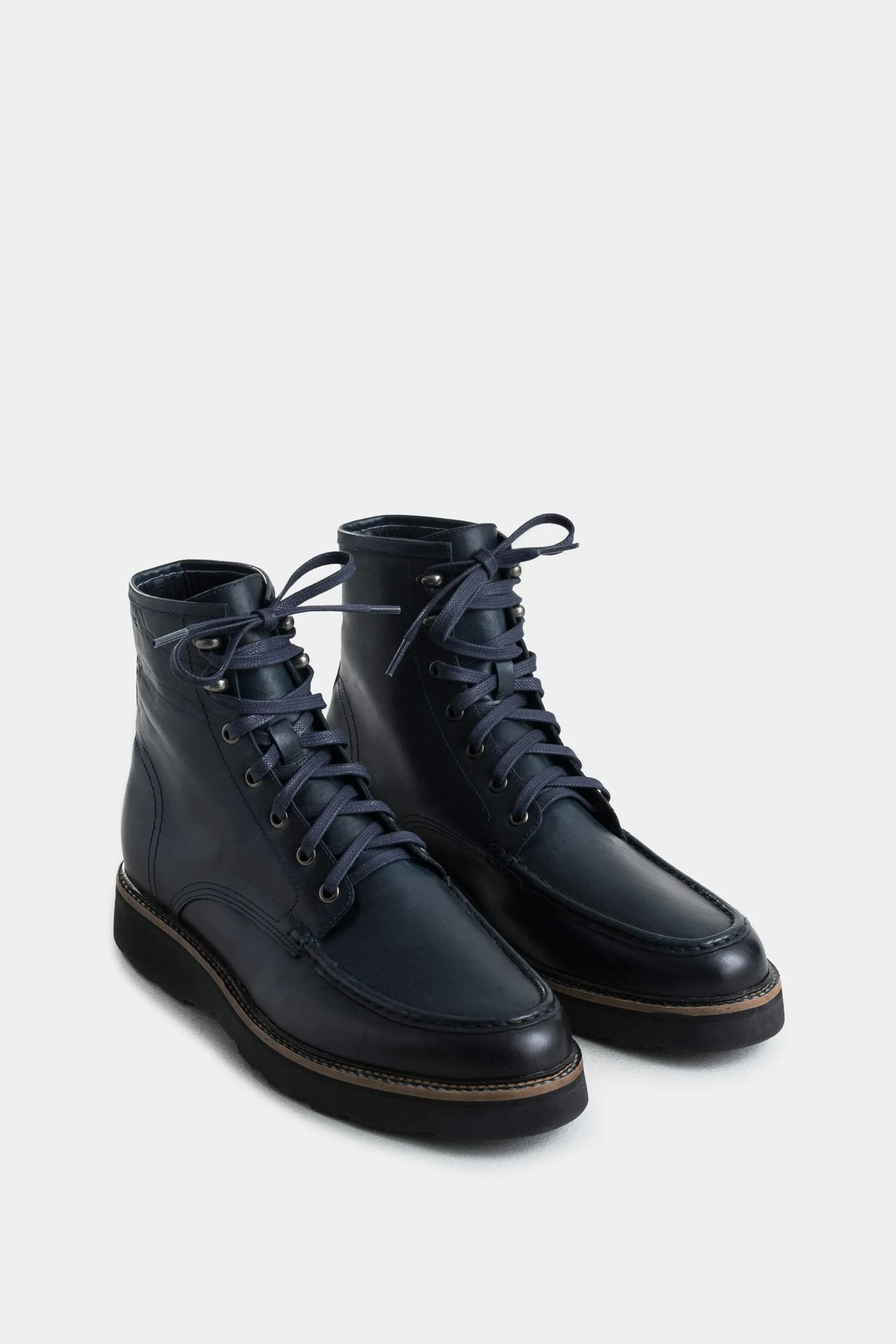 Bota luster de cuero para hombre efecto envejecido