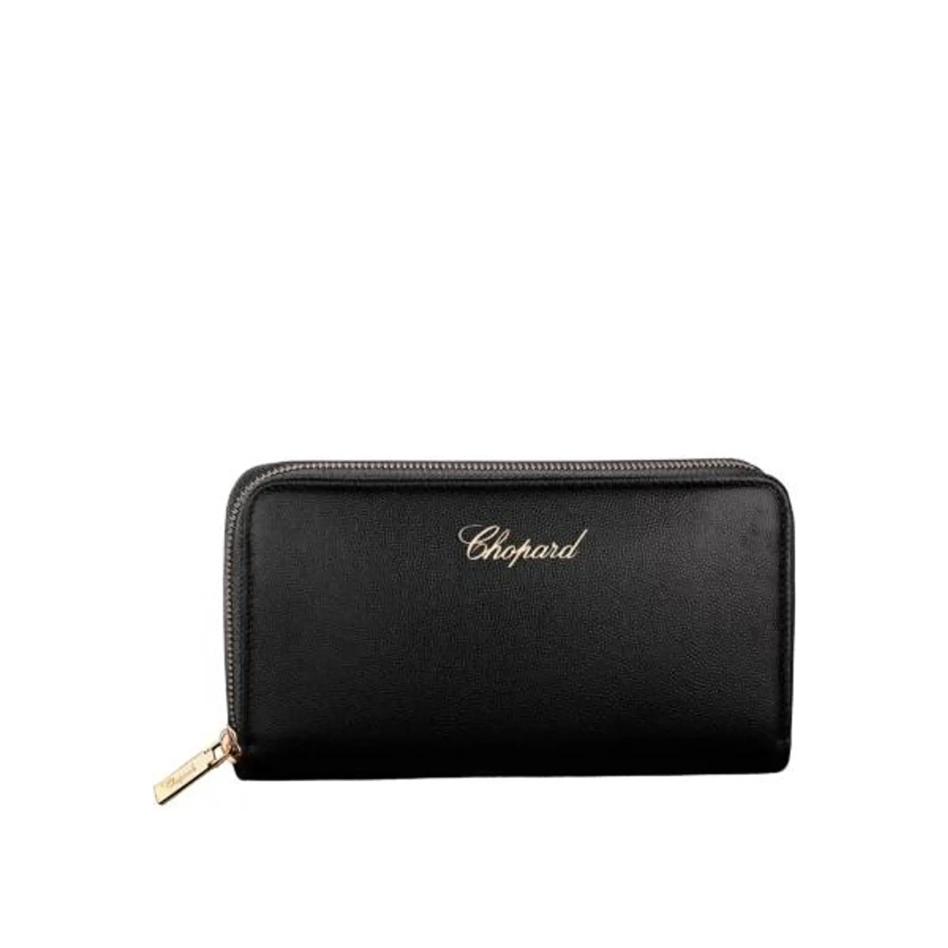 billetera chopard classicCON CREMALLERA – cuero caviar negro