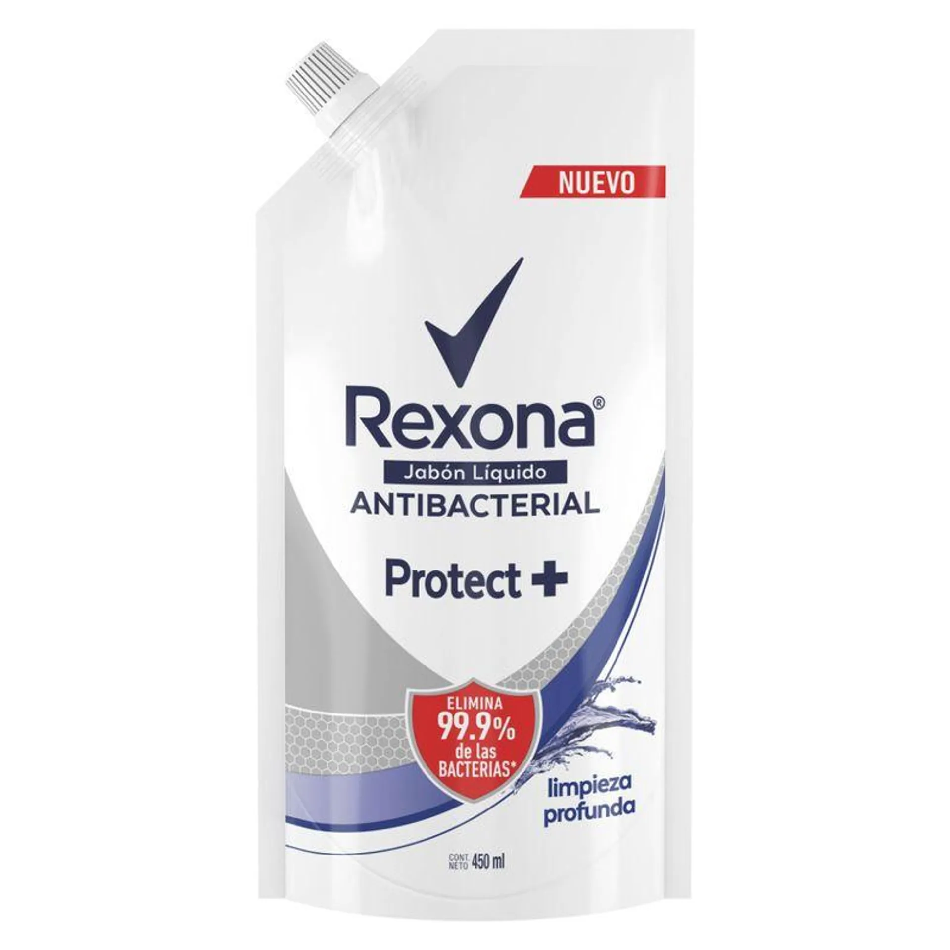 Jabon Liquido Antibacterial Rexona Bolsa X 450 Ml