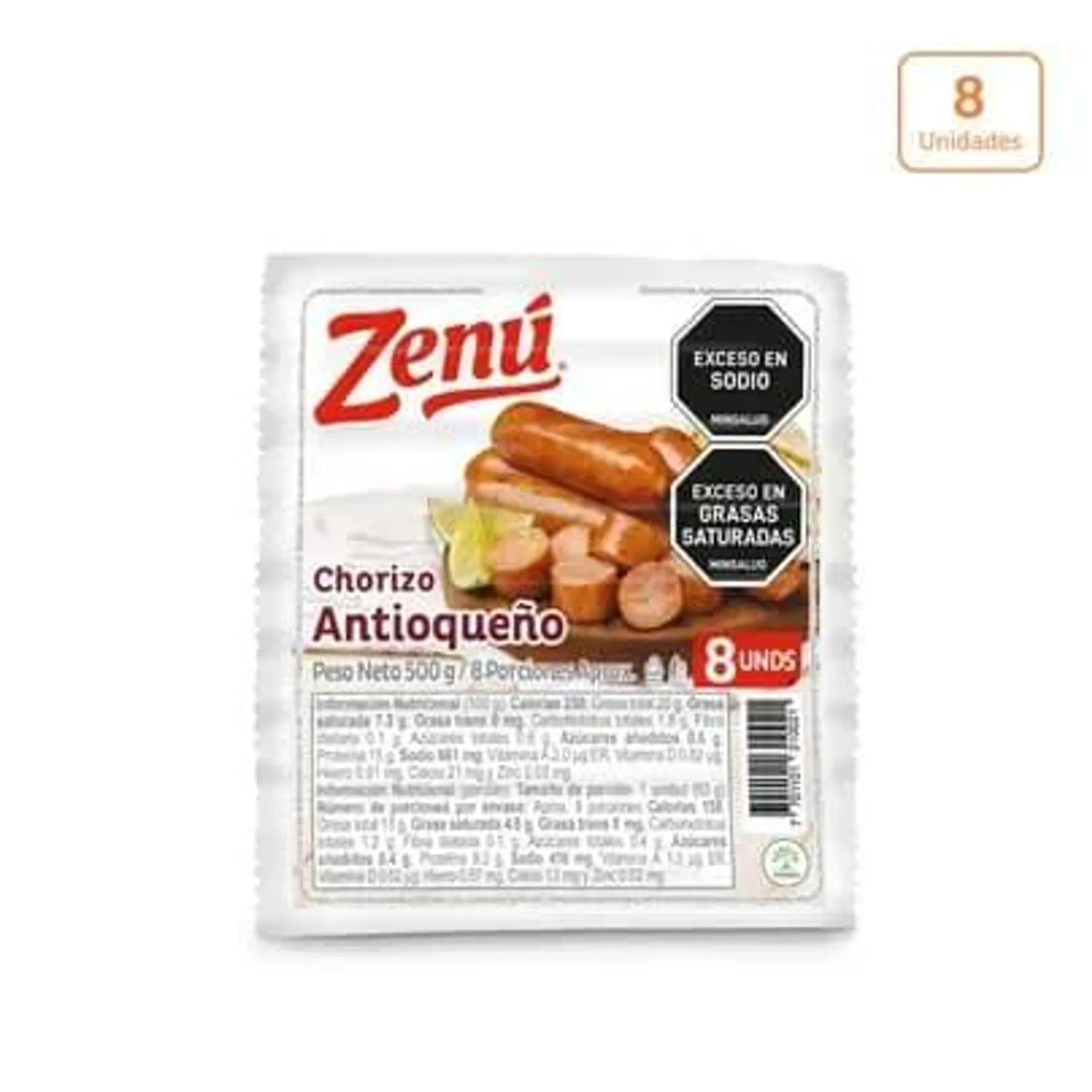 Chorizo Antioqueño Zenú x 500g