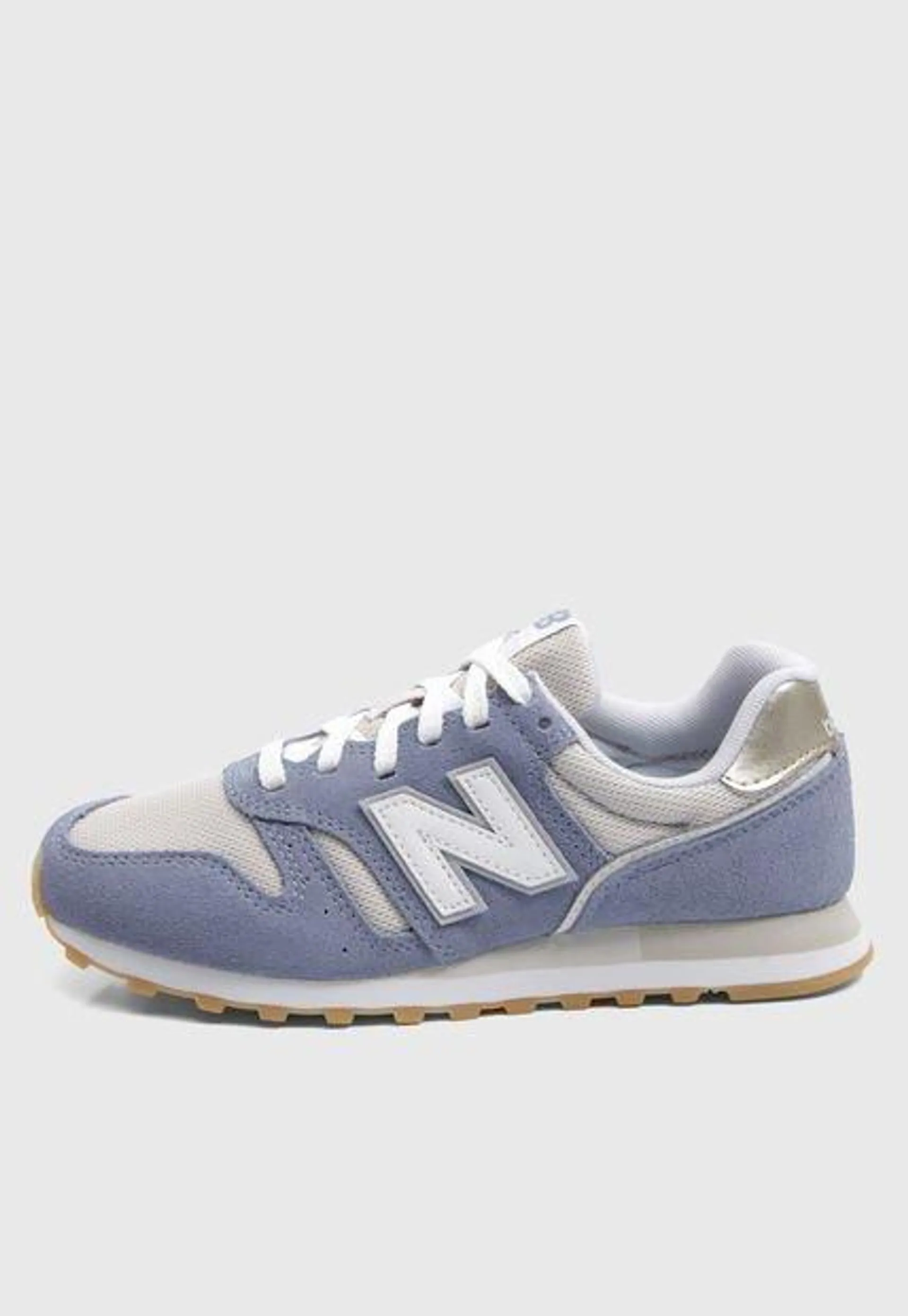 Tenis Lifestyle Azul Grisáceo-Beige-Dorado New Balance 373