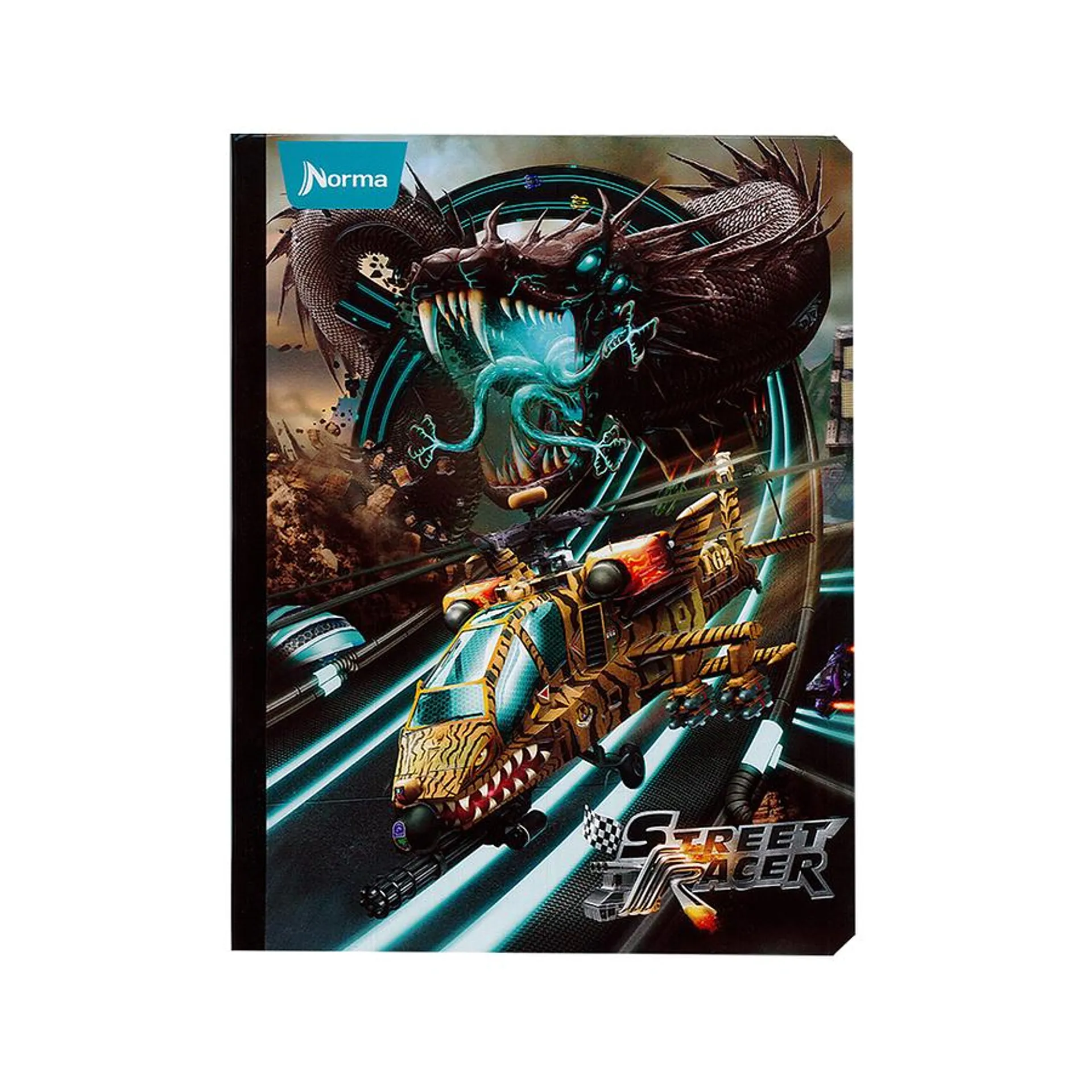 Cuaderno Cosido Norma Street Racer 50 Hojas Cuadros