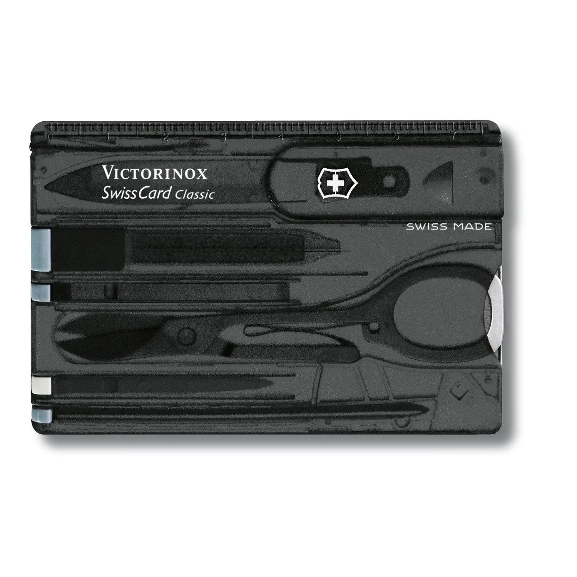 SWISSCARD CLASSIC VICTORINOX, NEGRO TRANSLUCIDO 0.7133.T3