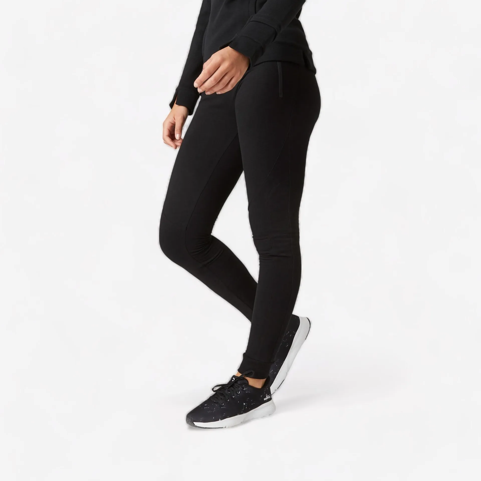 Leggings de fitness slim para Mujer Domyos 520 negro