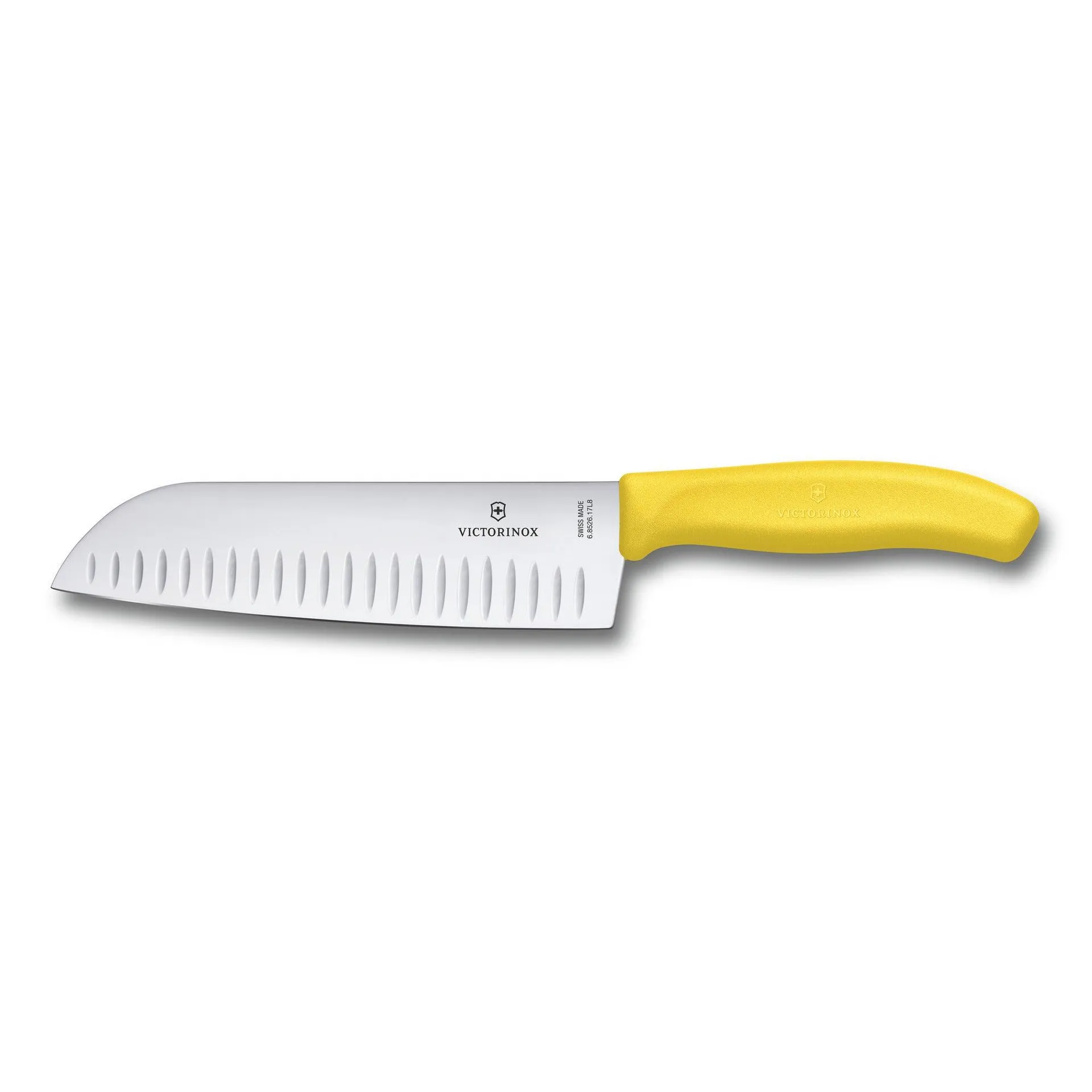 CUCHILLO VICTORINOX SANTOKU SWISS CLASSIC AMARILLO, 6.8526.17L8B