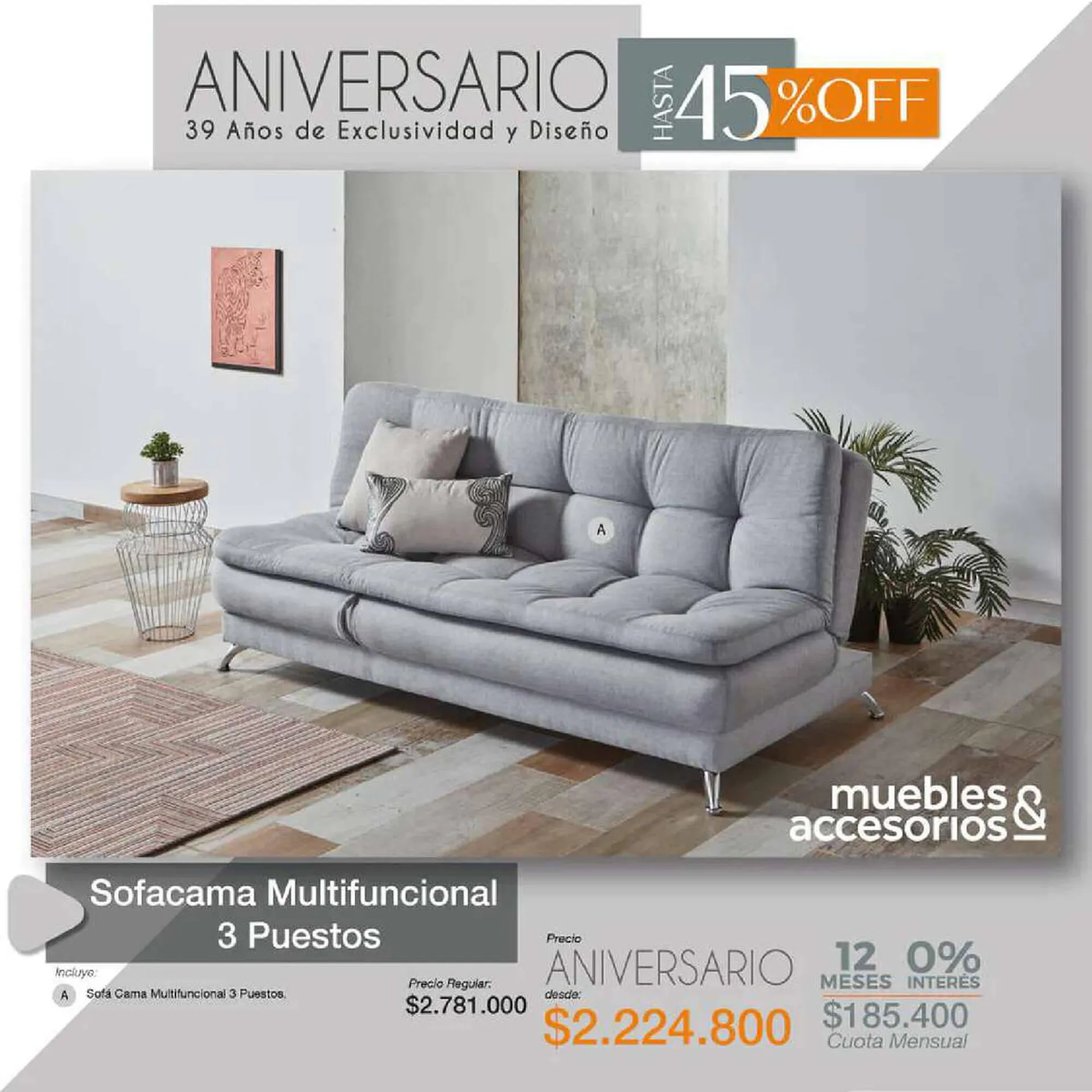 Catalogo de Catálogo Muebles & Accesorios 1 de septiembre al 18 de septiembre 2023 - Pag 1