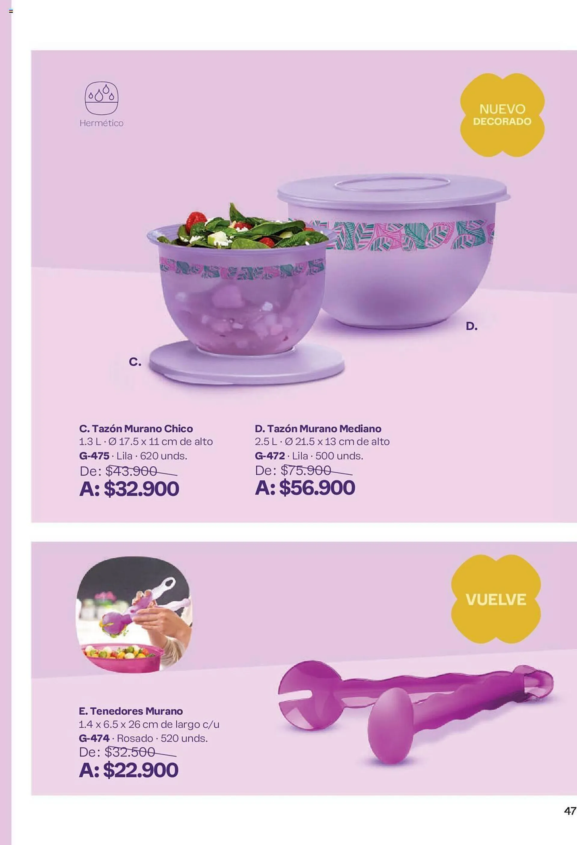 Catalogo de Catálogo Tupperware 14 de junio al 11 de julio 2024 - Pag 47