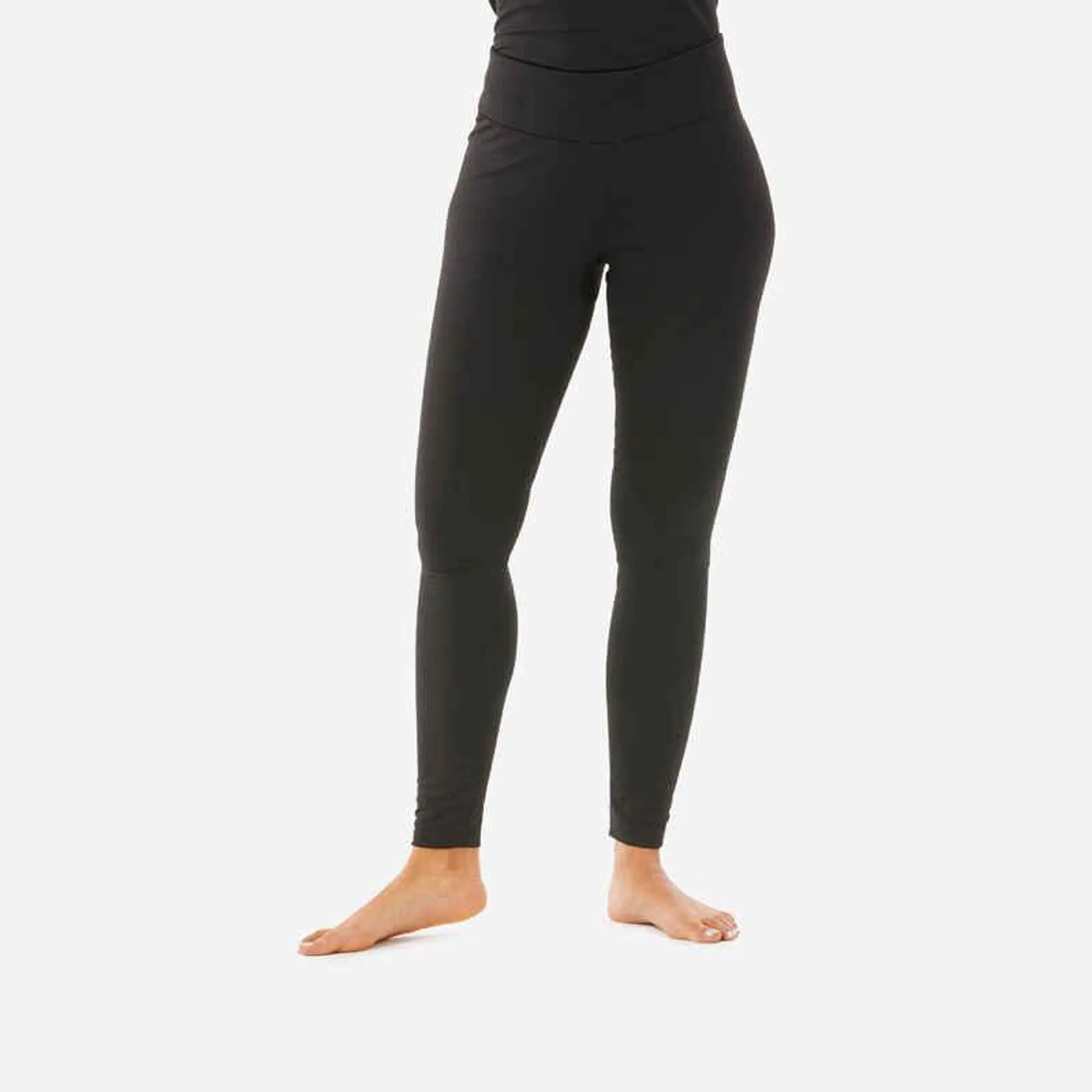 Pantalón térmico - primera capa de esquí para mujer Wedze BL 500 negro