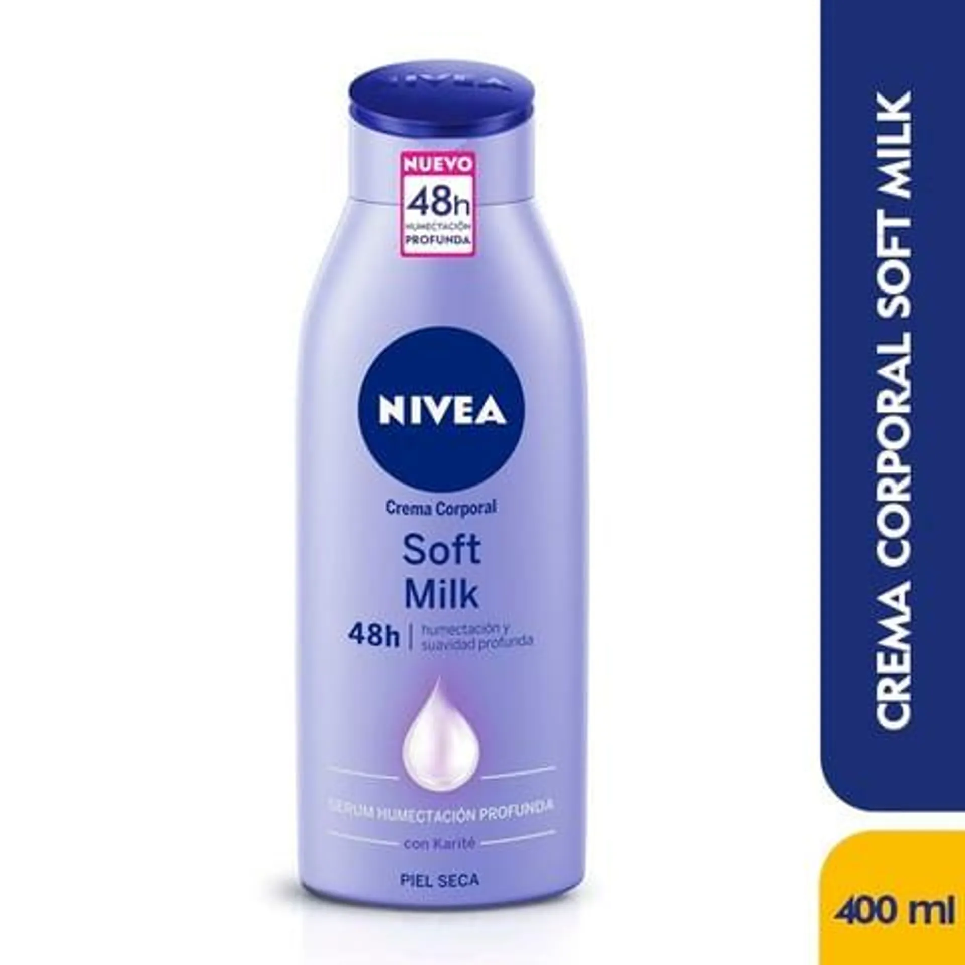 Crema Nivea Soft Milk Piel Seca Frasco X 400 Ml