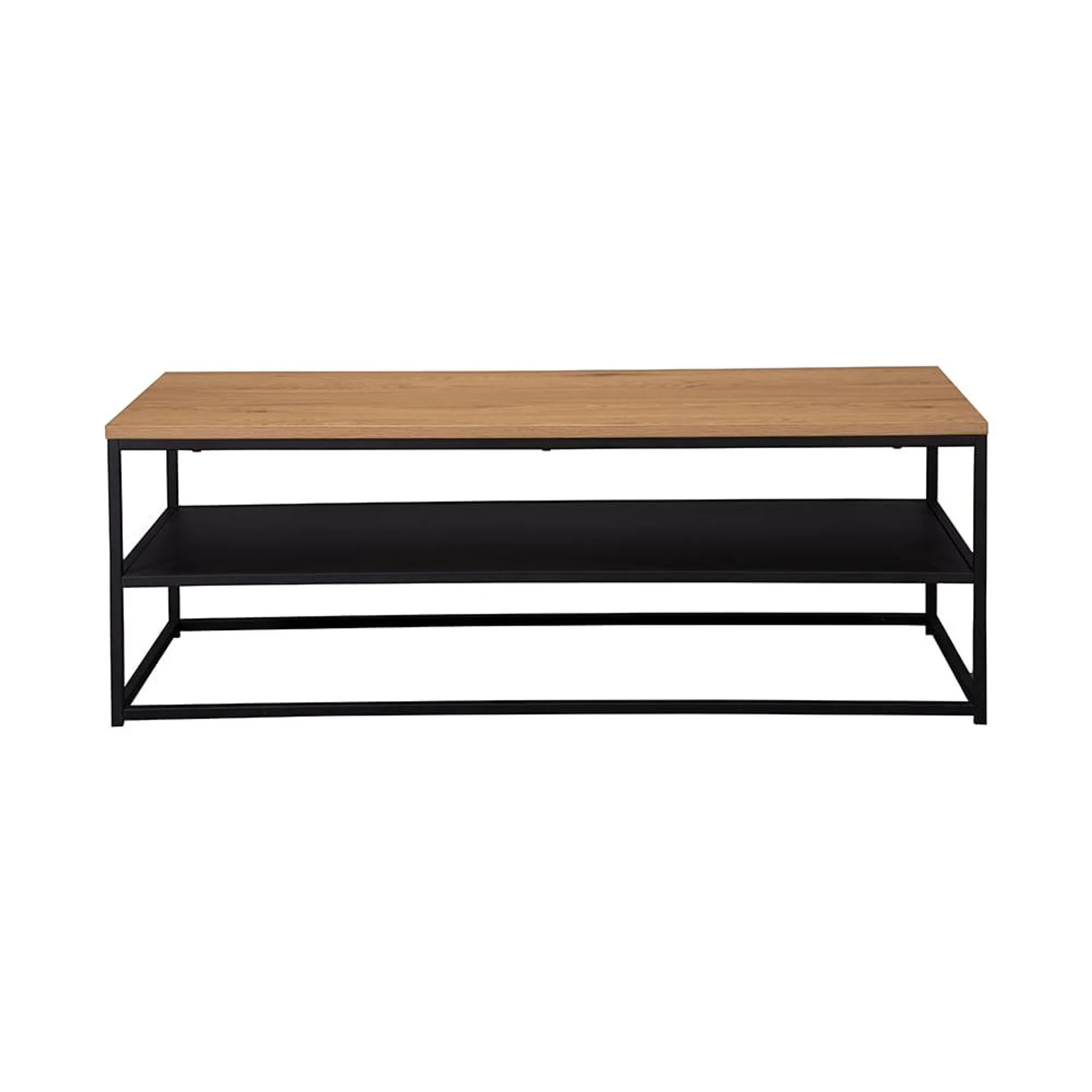 Mesa De Centro Gila Laminado Natural/Metal Negro