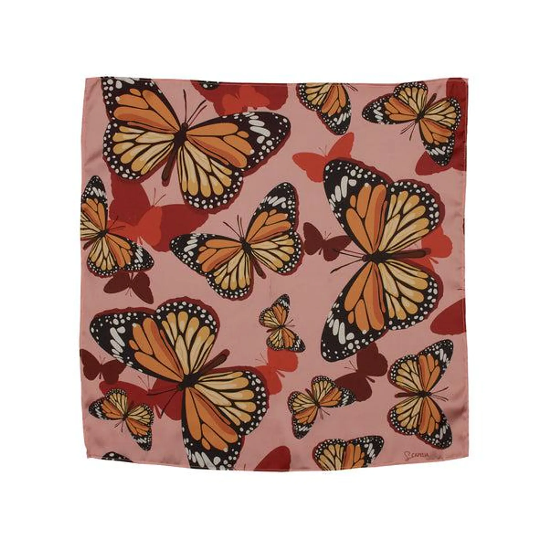 Pañoleta Mariposas Monarca 47 cm