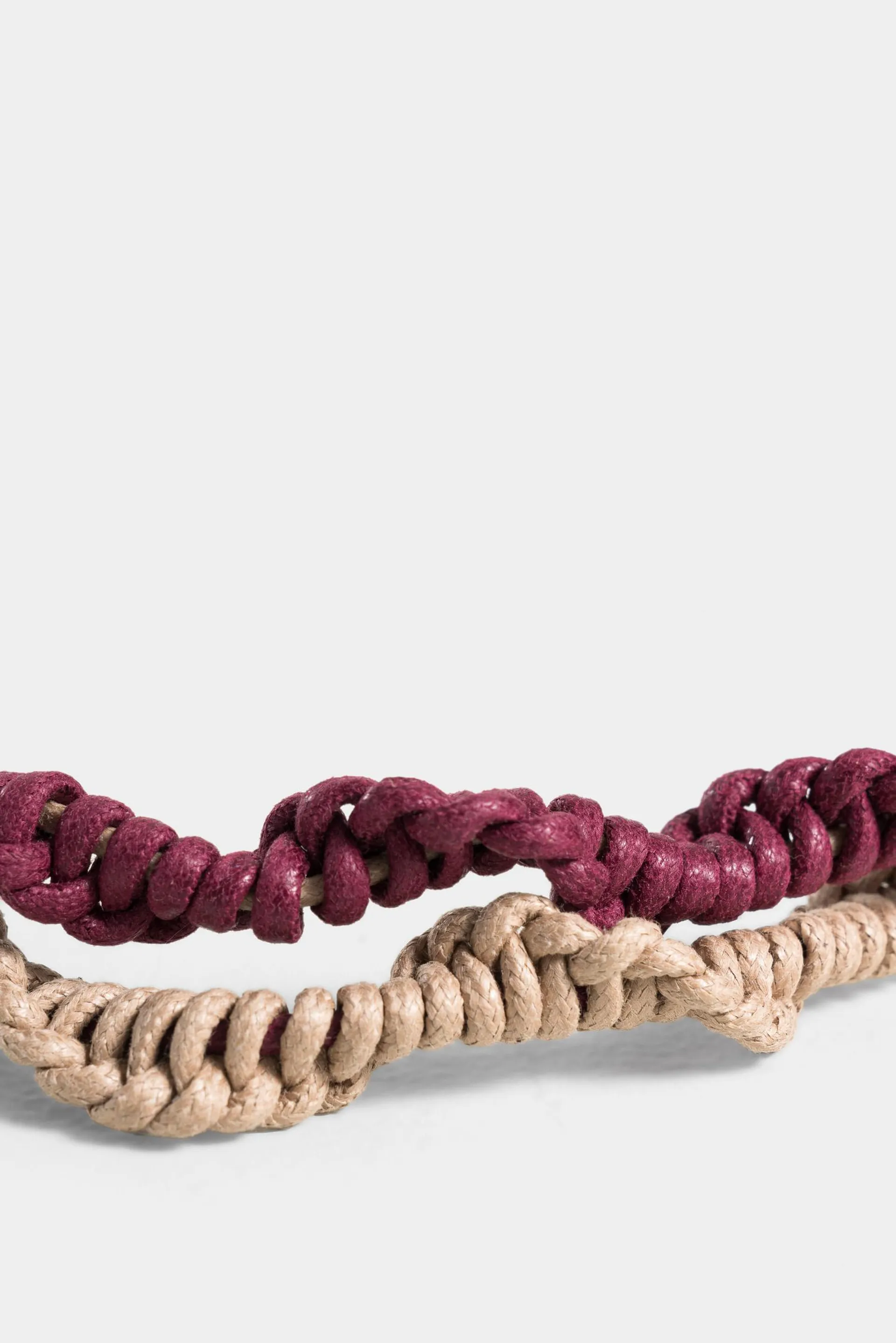 Manilla zafiro de cordón encerado para mujer lujo artesanal