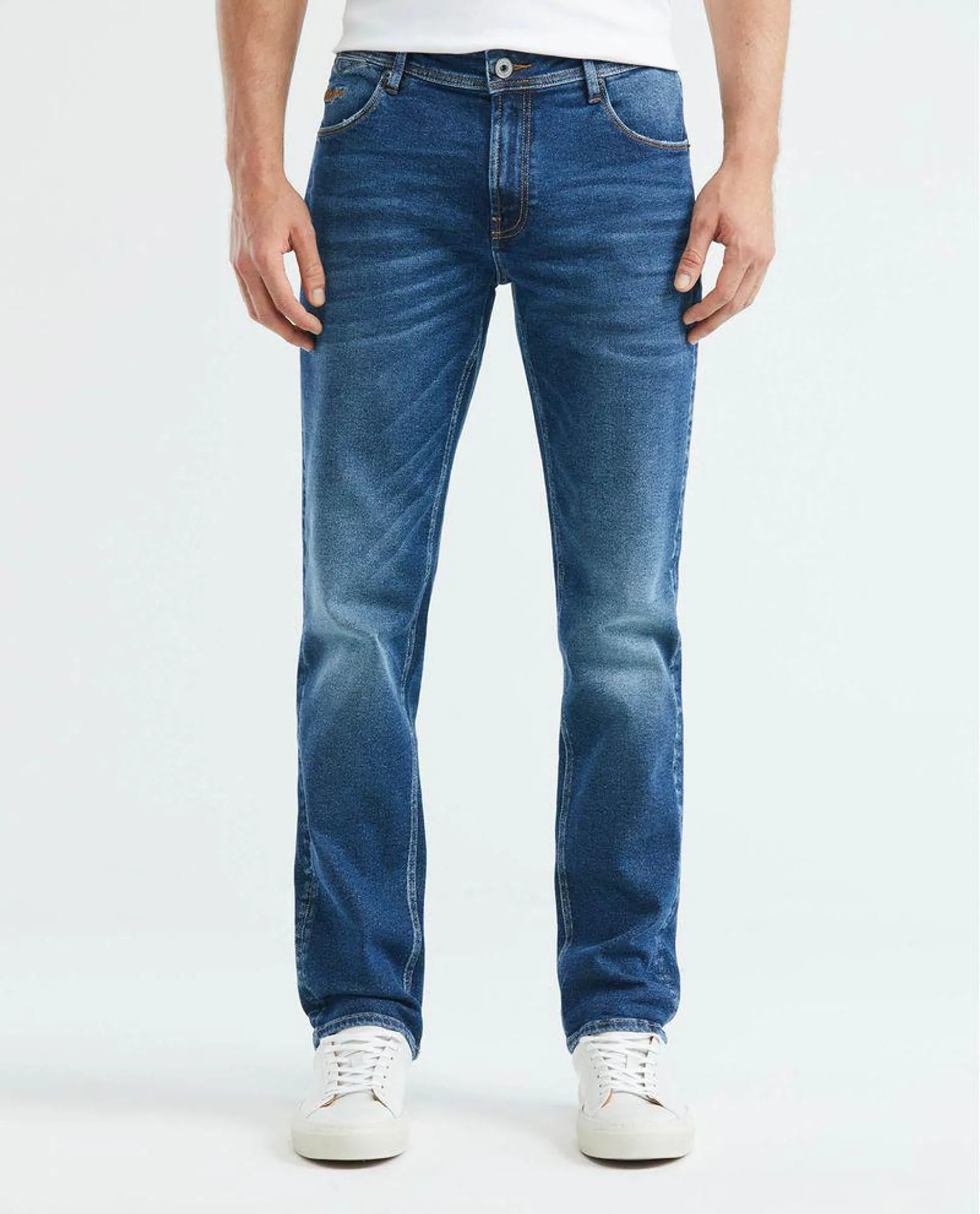 Jean de Hombre Straight Fit, Morrison, Boot Cut- Azul Oscuro