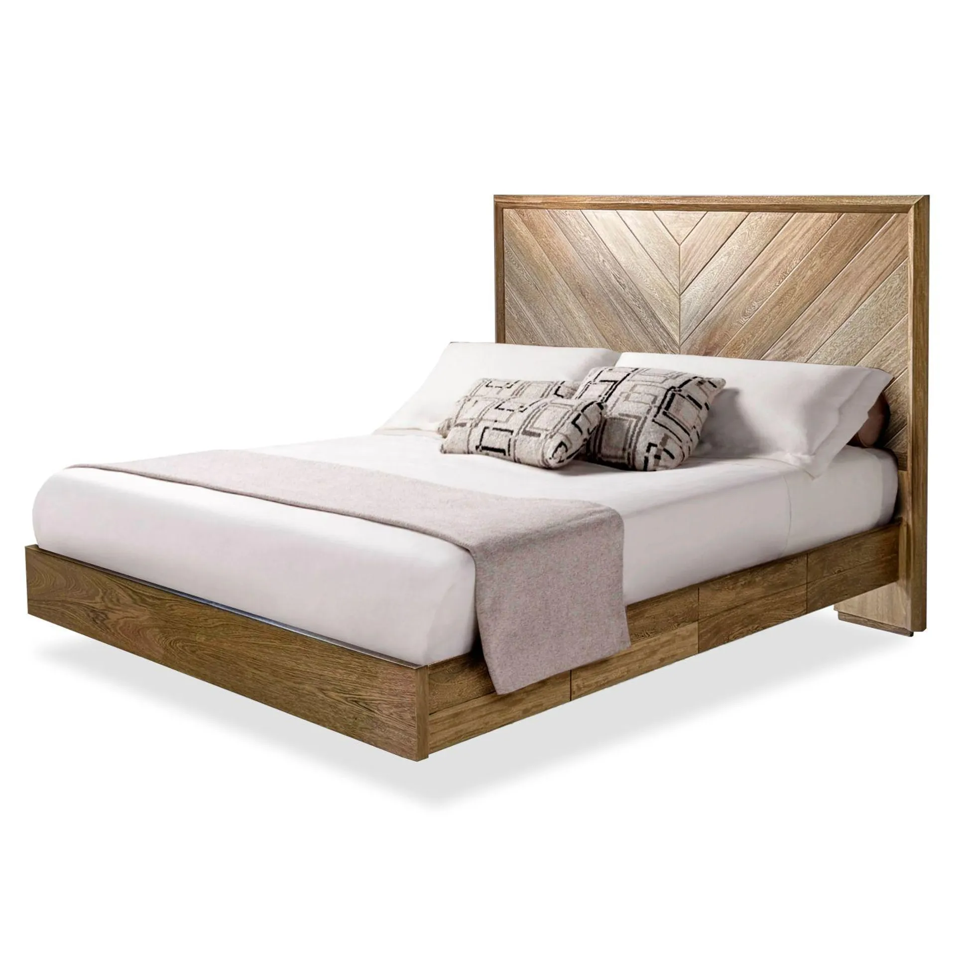 Cama Doble Malibu Natural Poliuretano