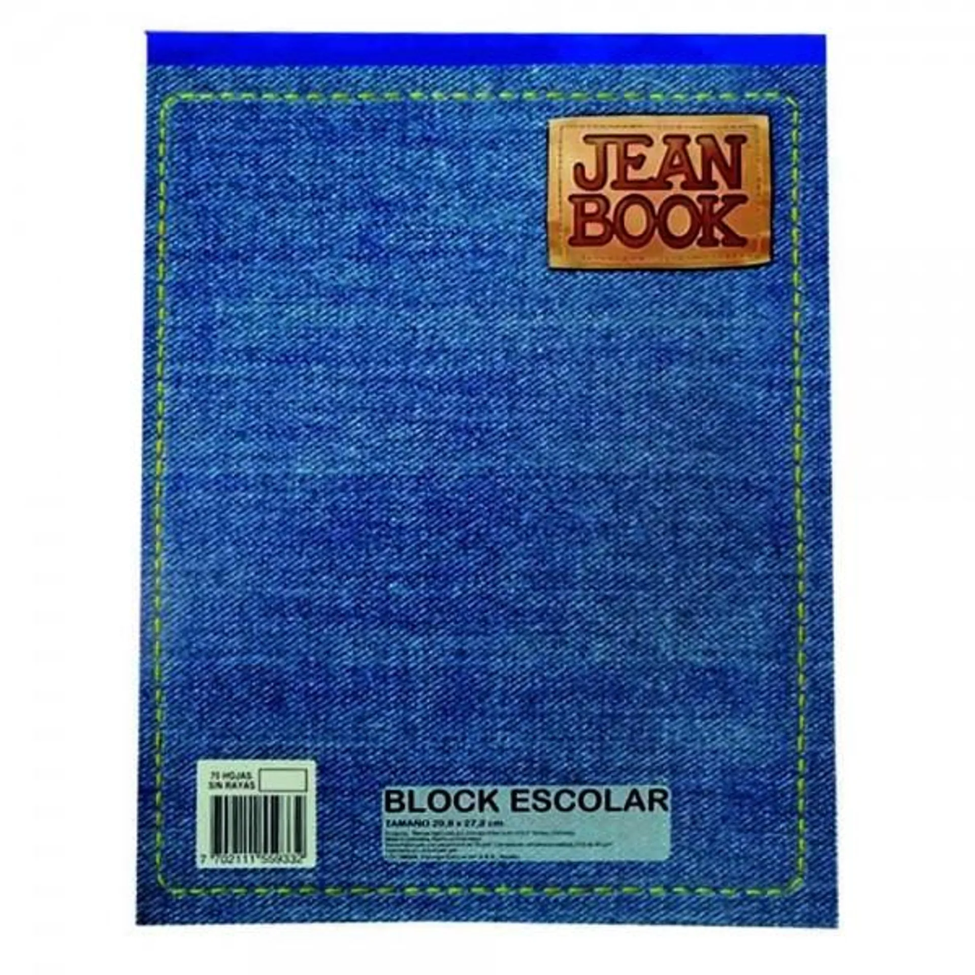 Block Escolar Jean Book Carta Blanco 56gr x70hjs