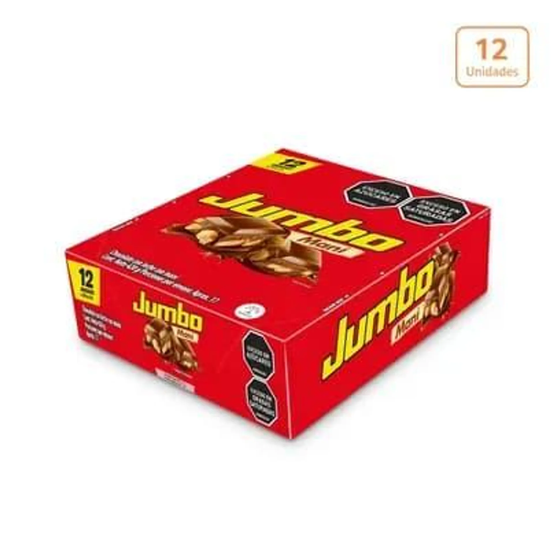 Chocolatina Jumbo Maní x 12 unds x35gr c/u