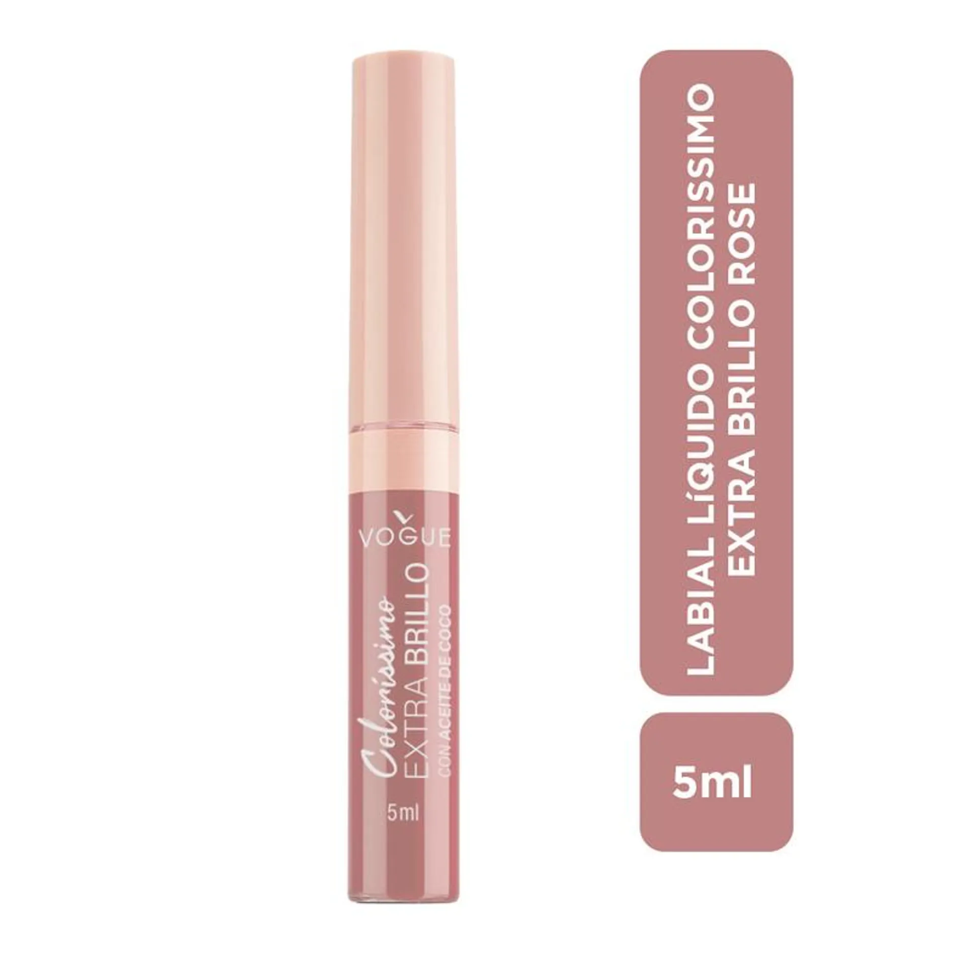 Labial Liquido Vogue Colorissimo Rose X 5ml