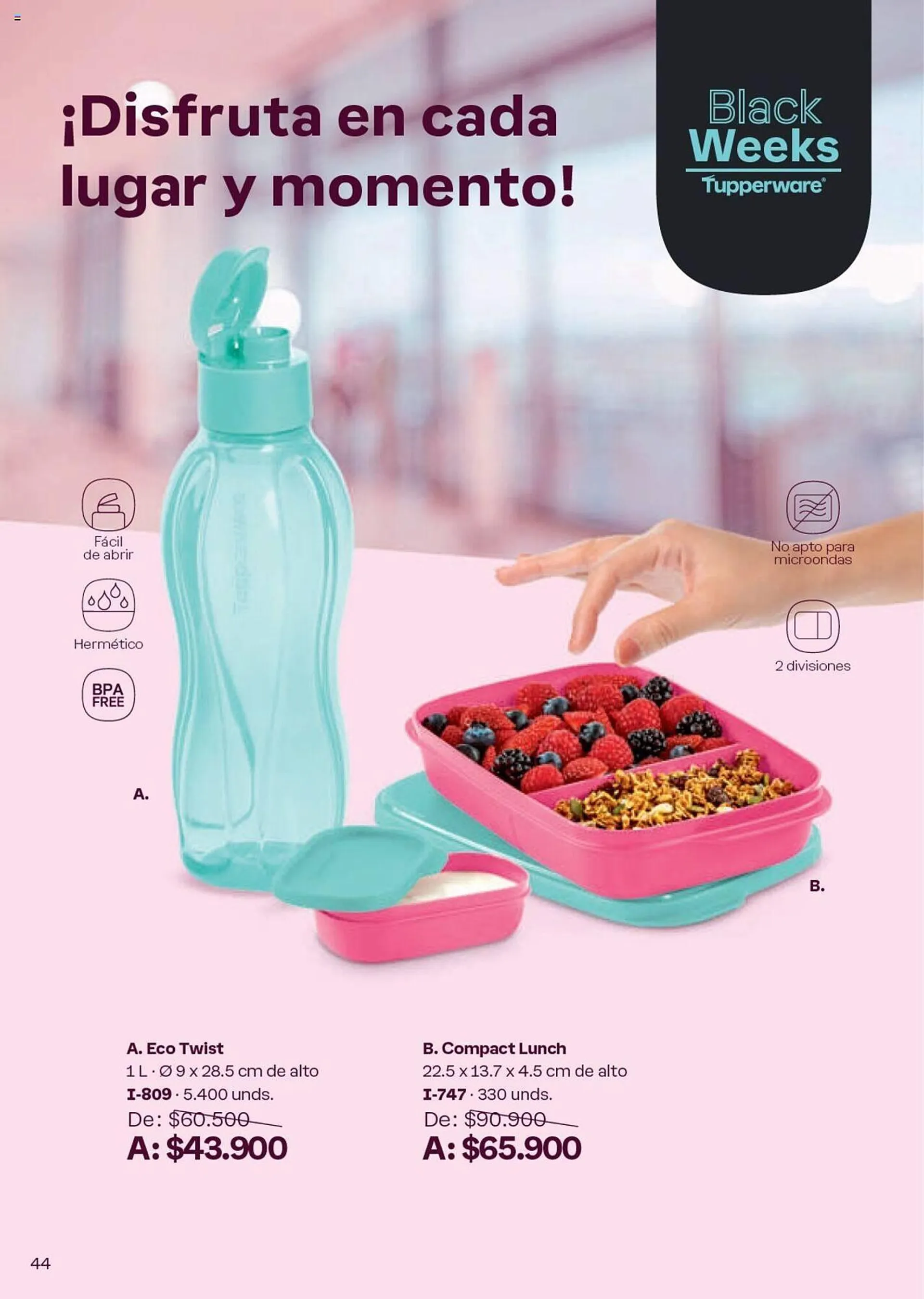 Catalogo de Catálogo Tupperware 4 de octubre al 31 de octubre 2024 - Pag 44