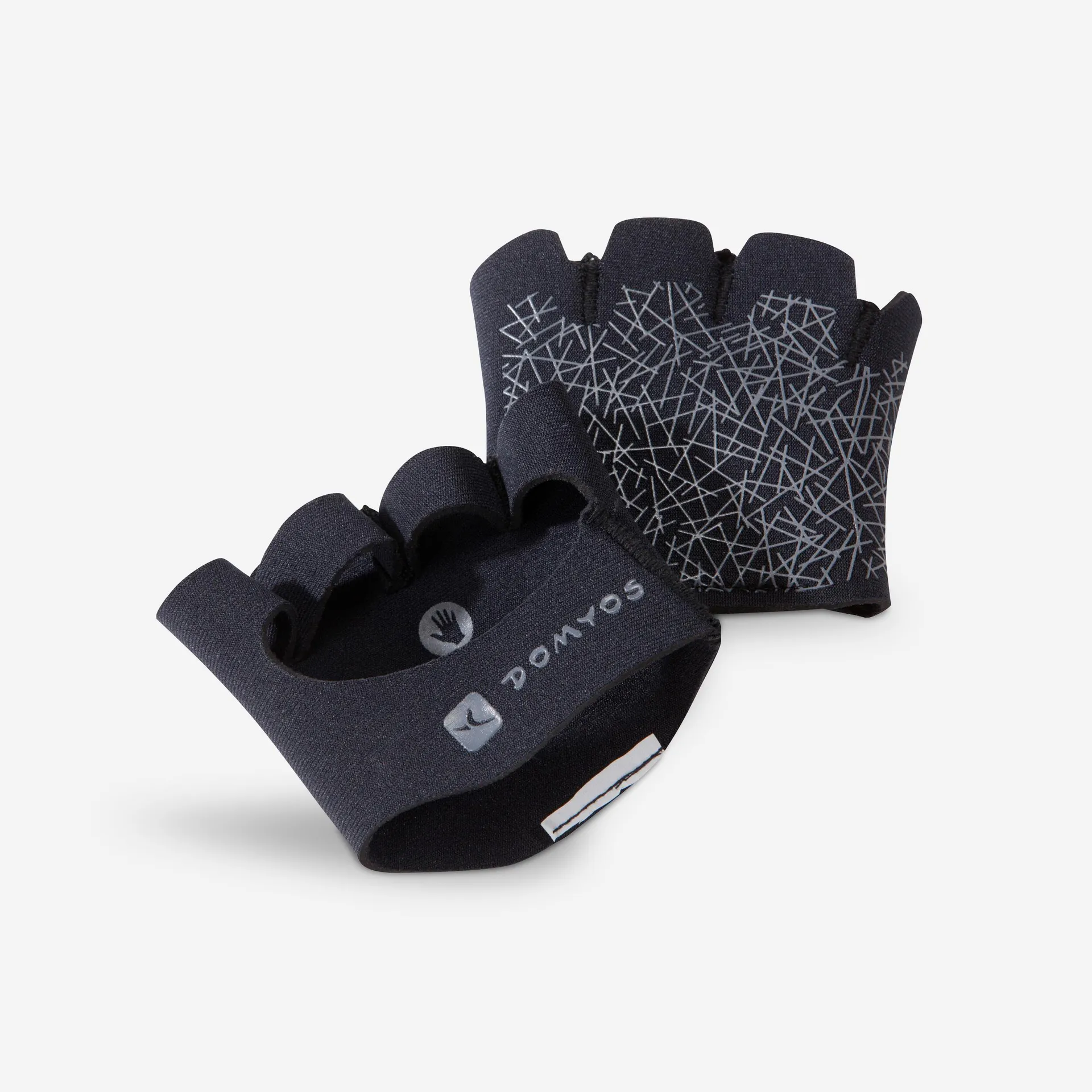 Guantes tipo pad para gimnasio Unisex Corength negro