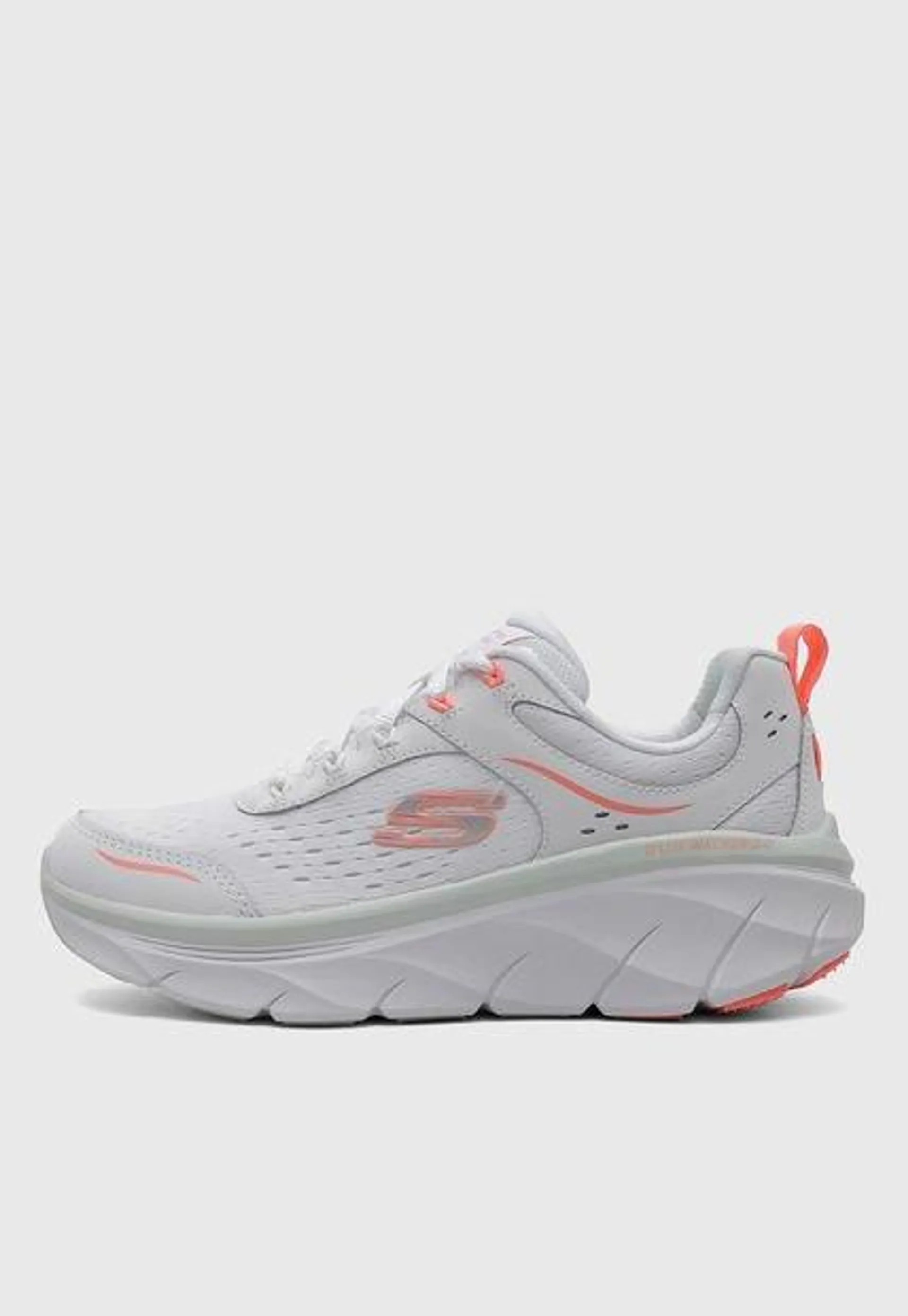 Tenis Lifestyle Blanco-Naranja SKECHERS D'Lux Walker 2,0