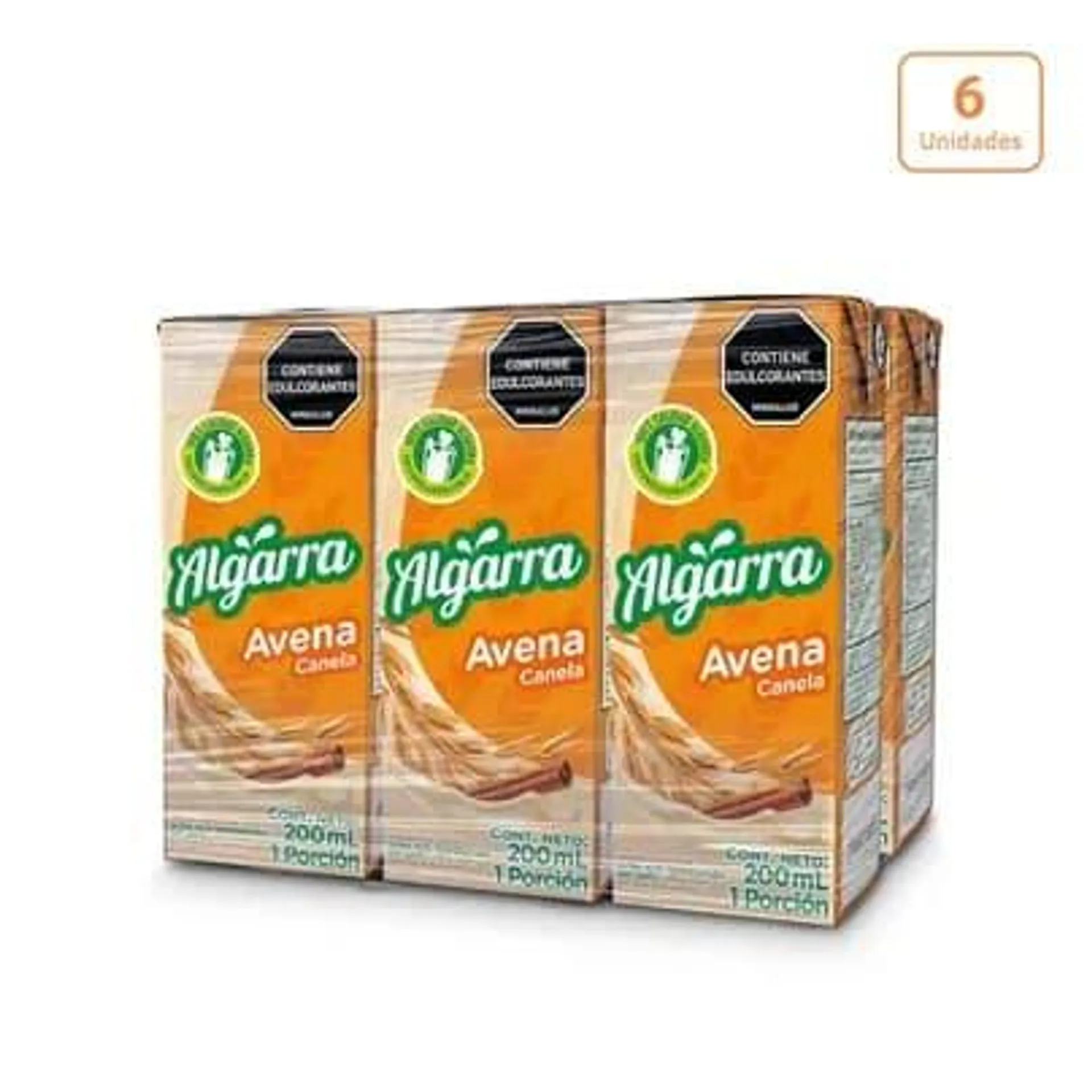 Avena Algarra Canela x 6 unds x 200ml c/u