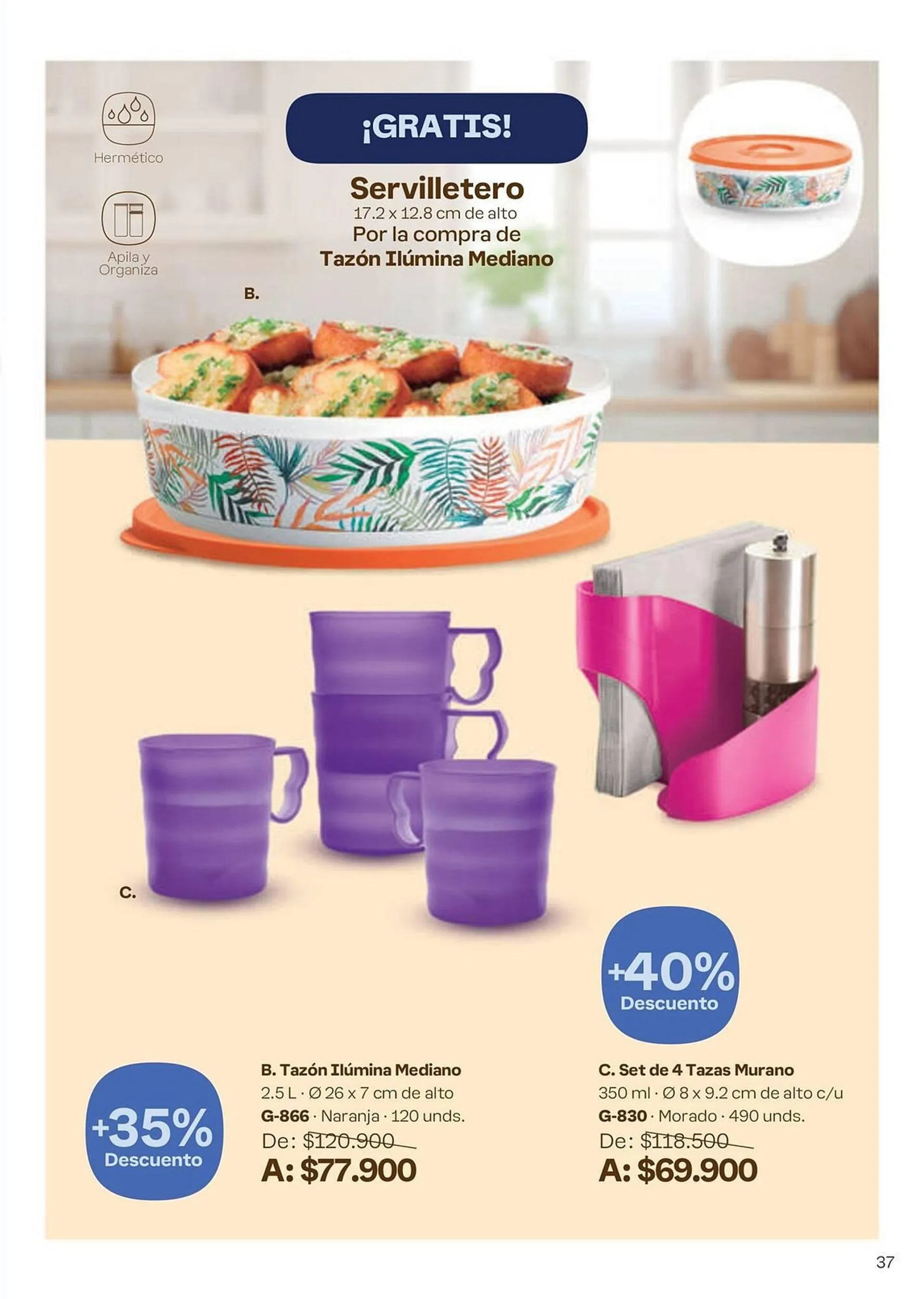 Catalogo de Catálogo Tupperware 6 de septiembre al 3 de octubre 2024 - Pag 37