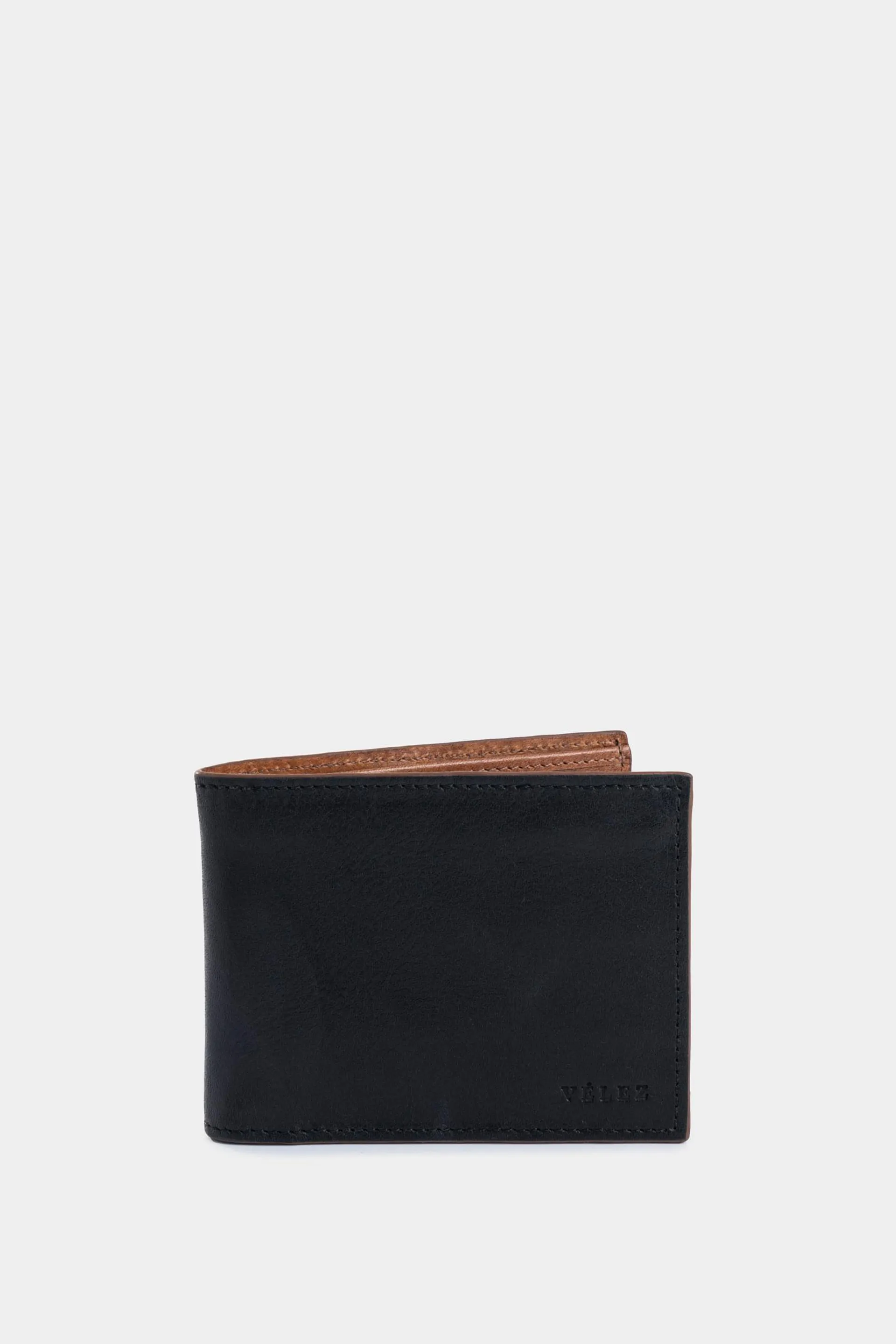 Billetera Sunlight de cuero para hombre contraste