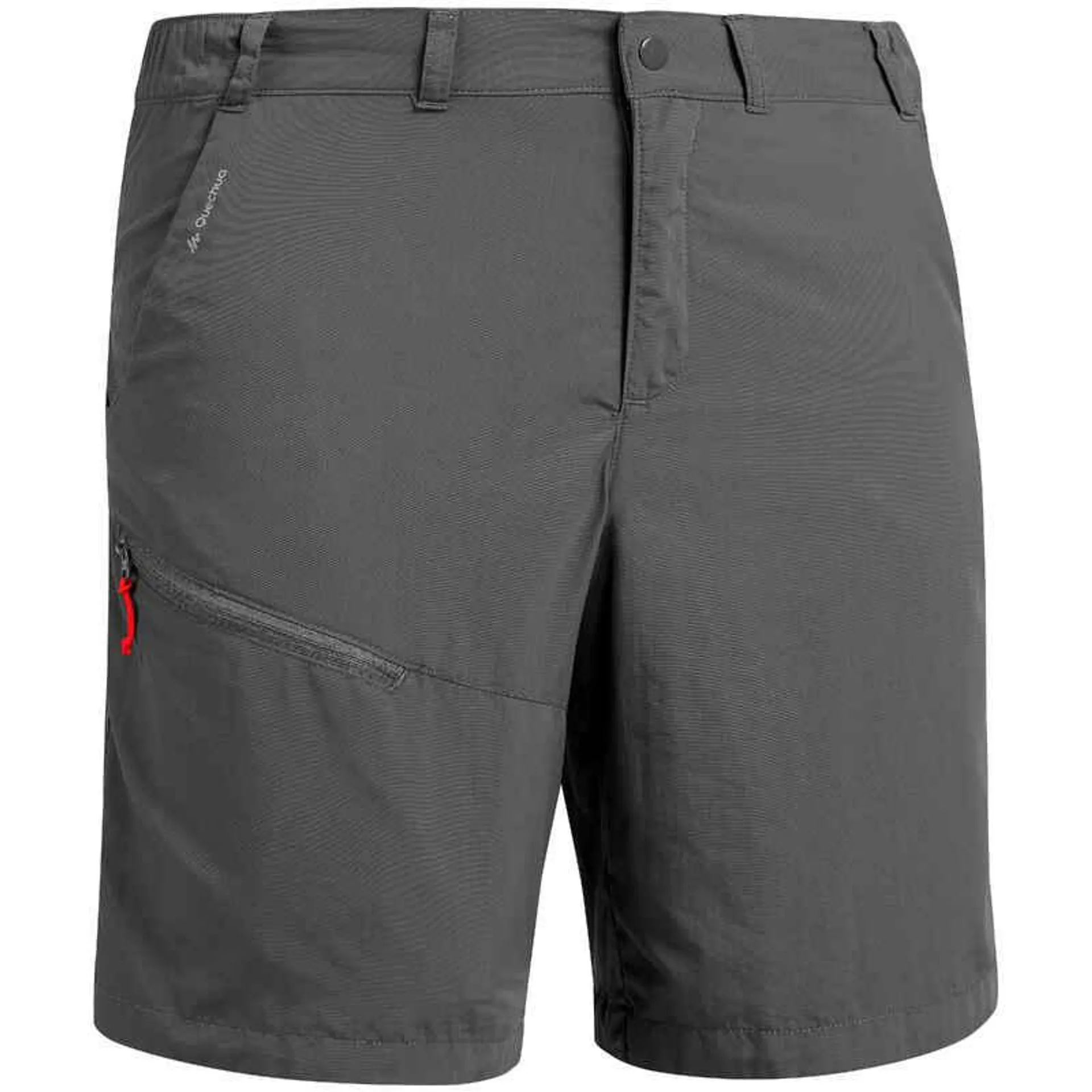 Pantaloneta secado rápido de senderismo para Hombre Quechua MH100 gris