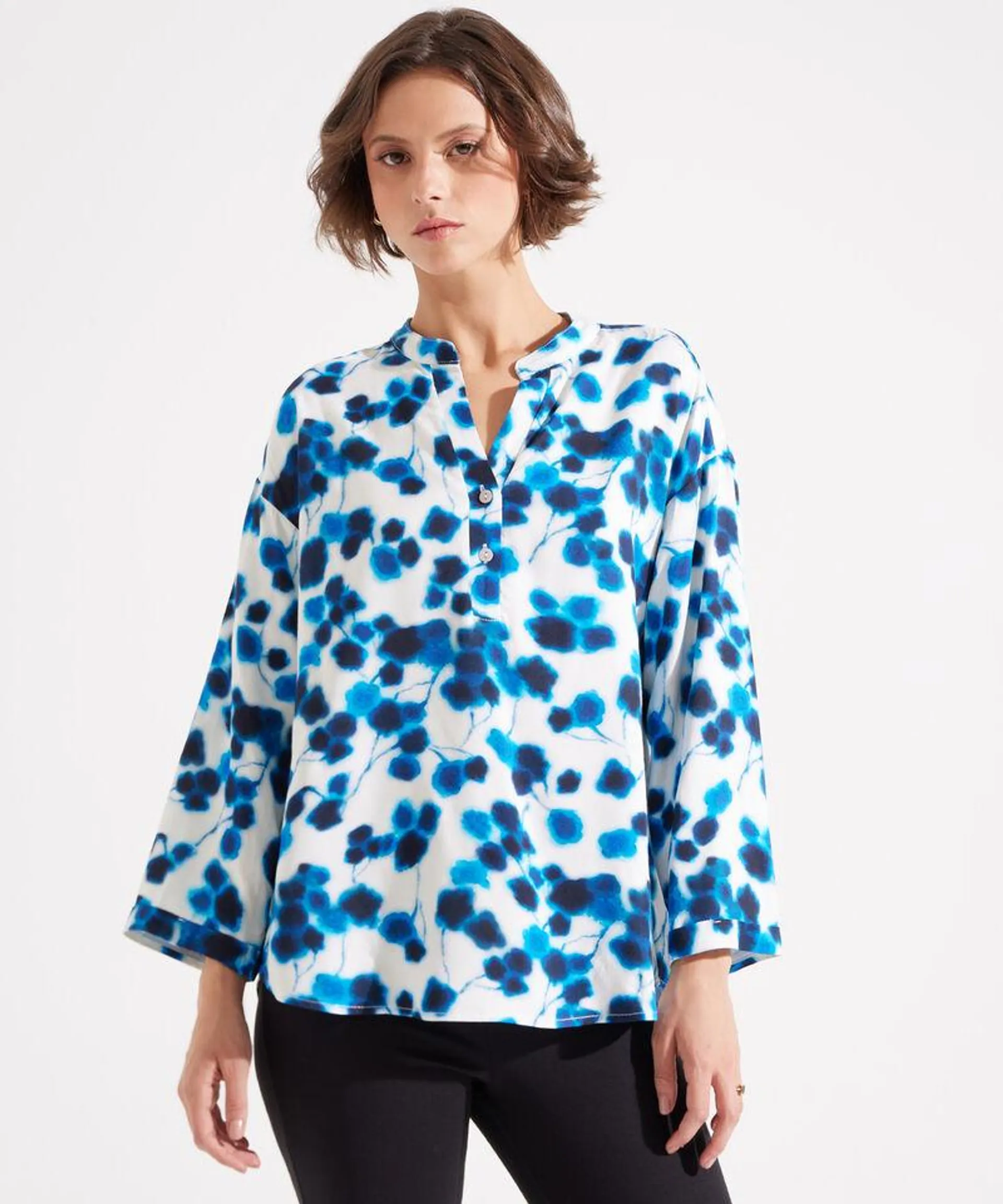 Blusa Manga Tres Cuartos Estampada