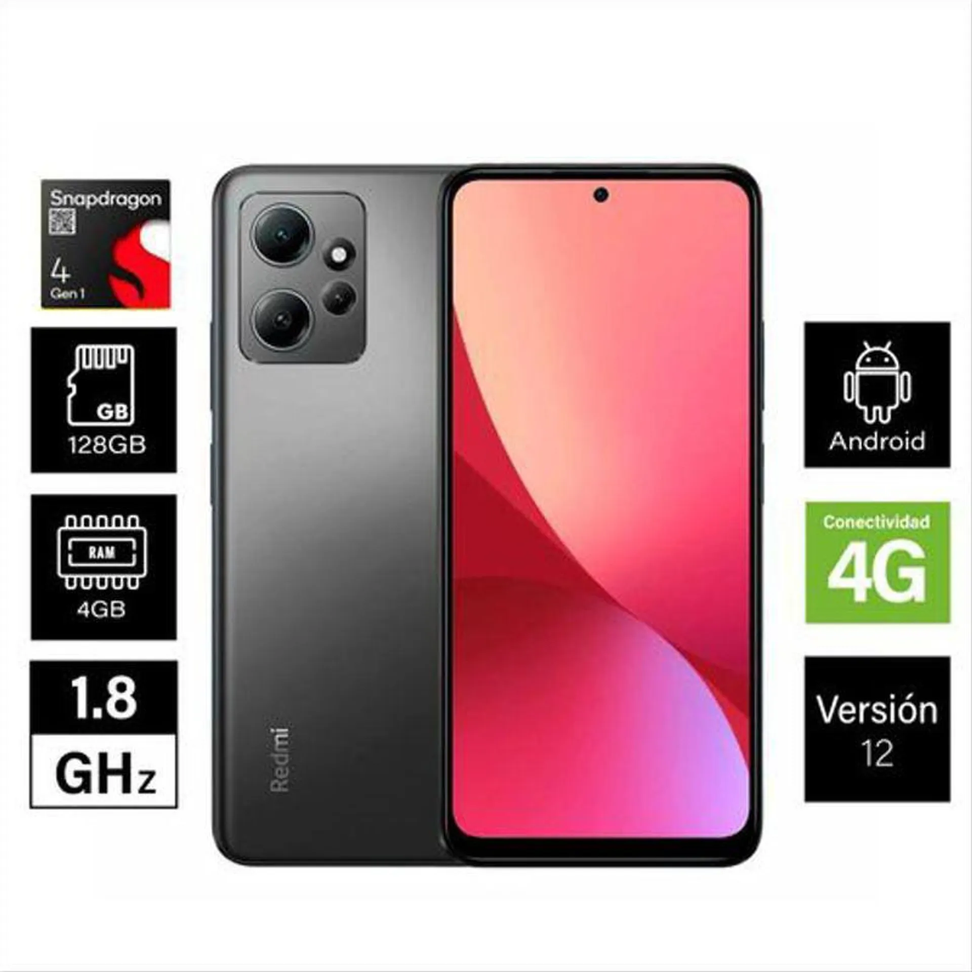 Celular Xiaomi Redmi Note 12 4G 128Gb / 4Ram / 50Mp Gris