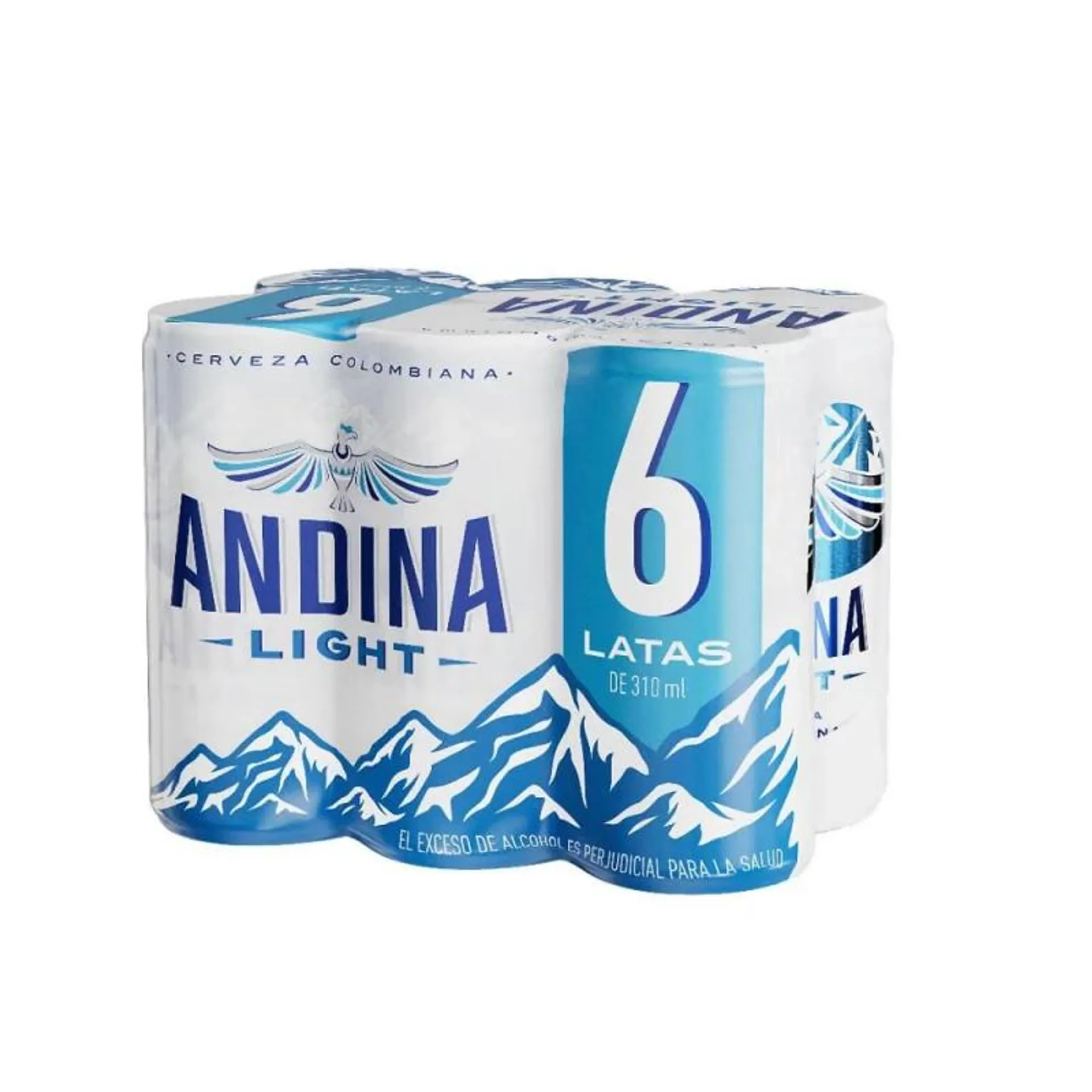 Cerveza Andina Ligth Lata Sixpack x 1860 ml