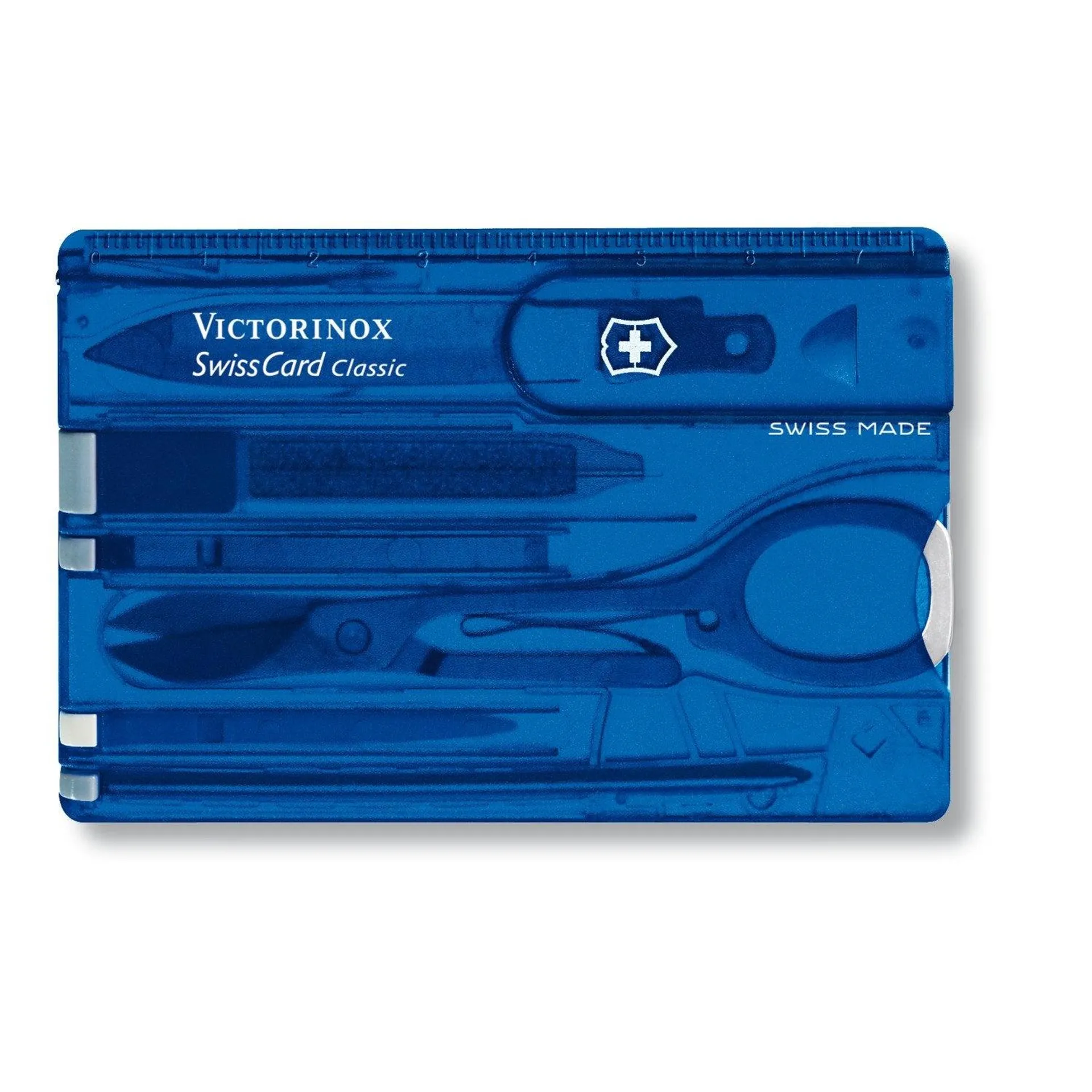 SWISSCARD CLASSIC VICTORINOX, AZUL TRANSLUCIDO 0.7122.T2