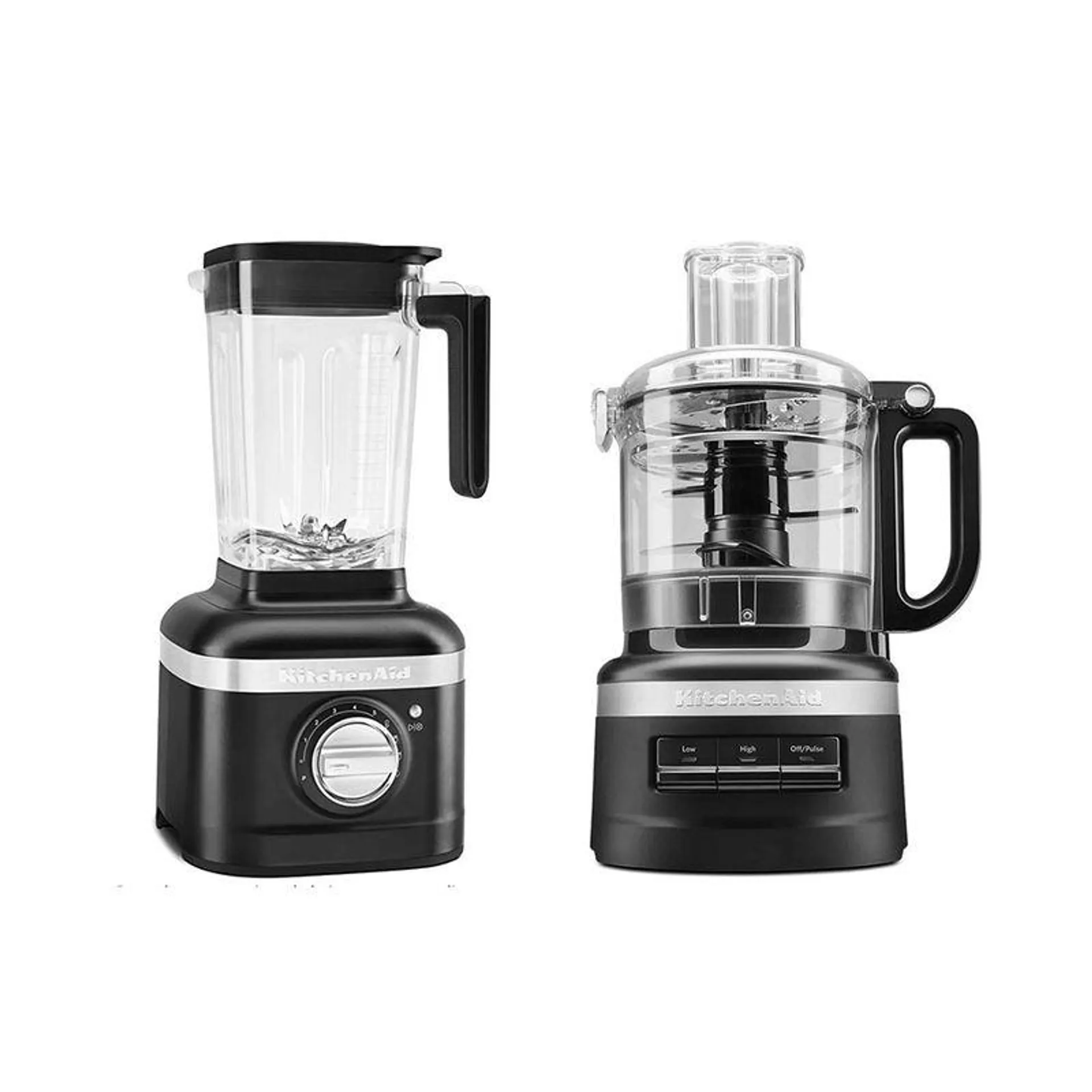 Combo Licuadora K400 1.65 L Negro Matte + Procesador Plus 7 Tazas Negro